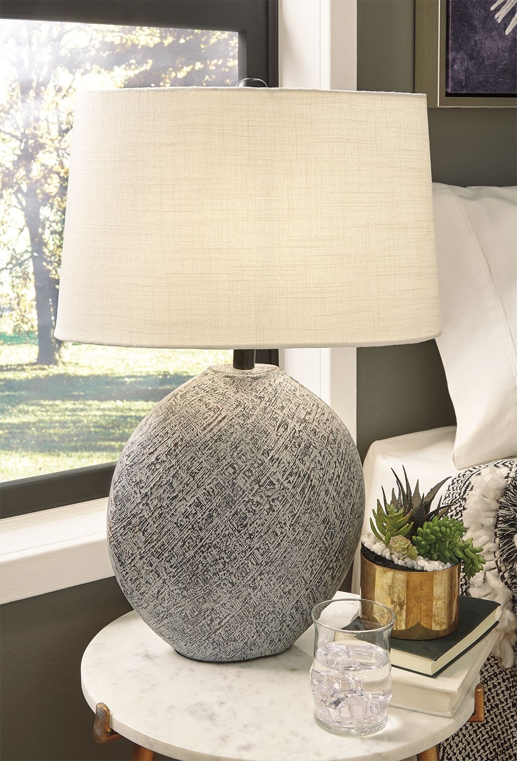 Harif - Paper Table Lamp - Beige