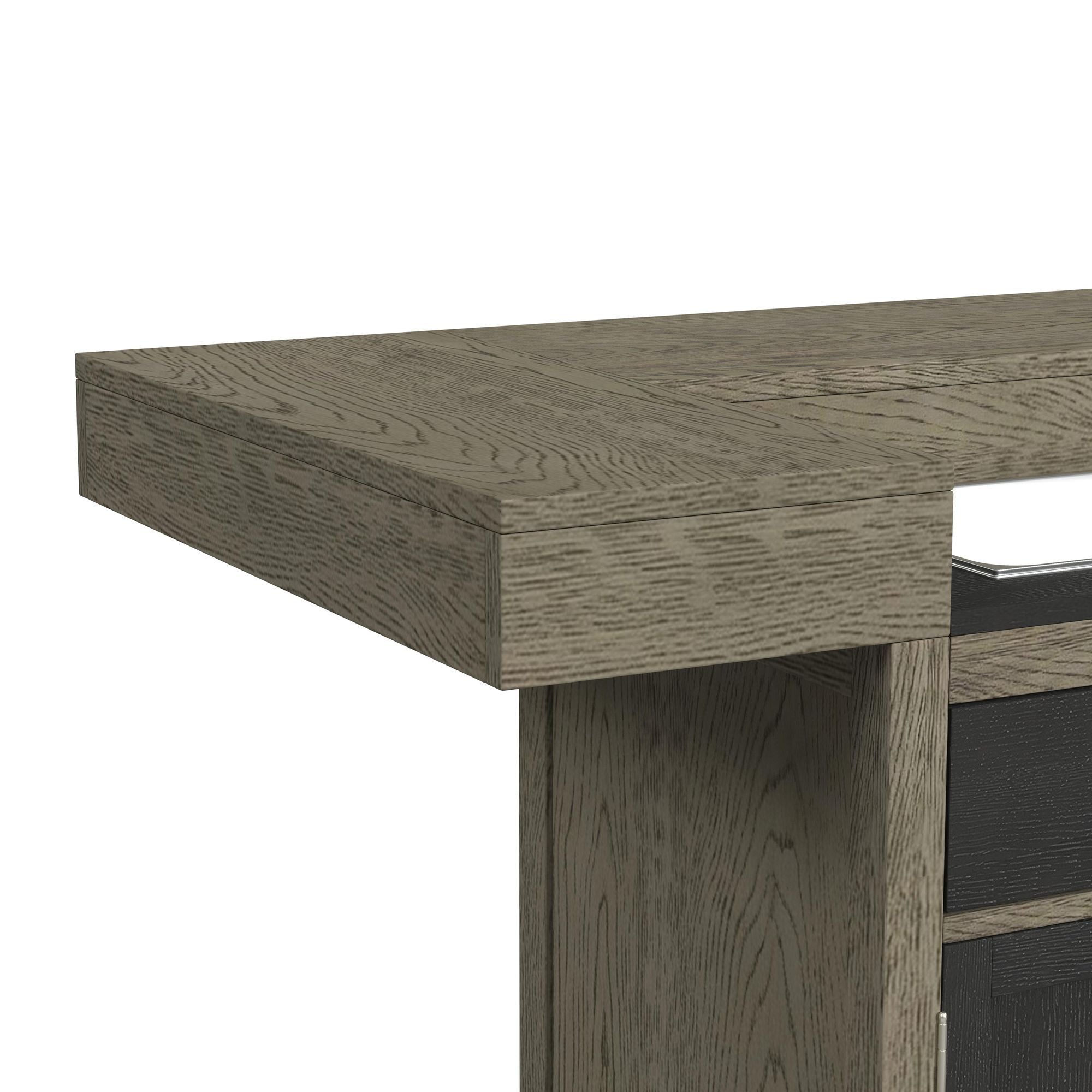Jemma - Bar Table With Light - Gray And Dark Espresso