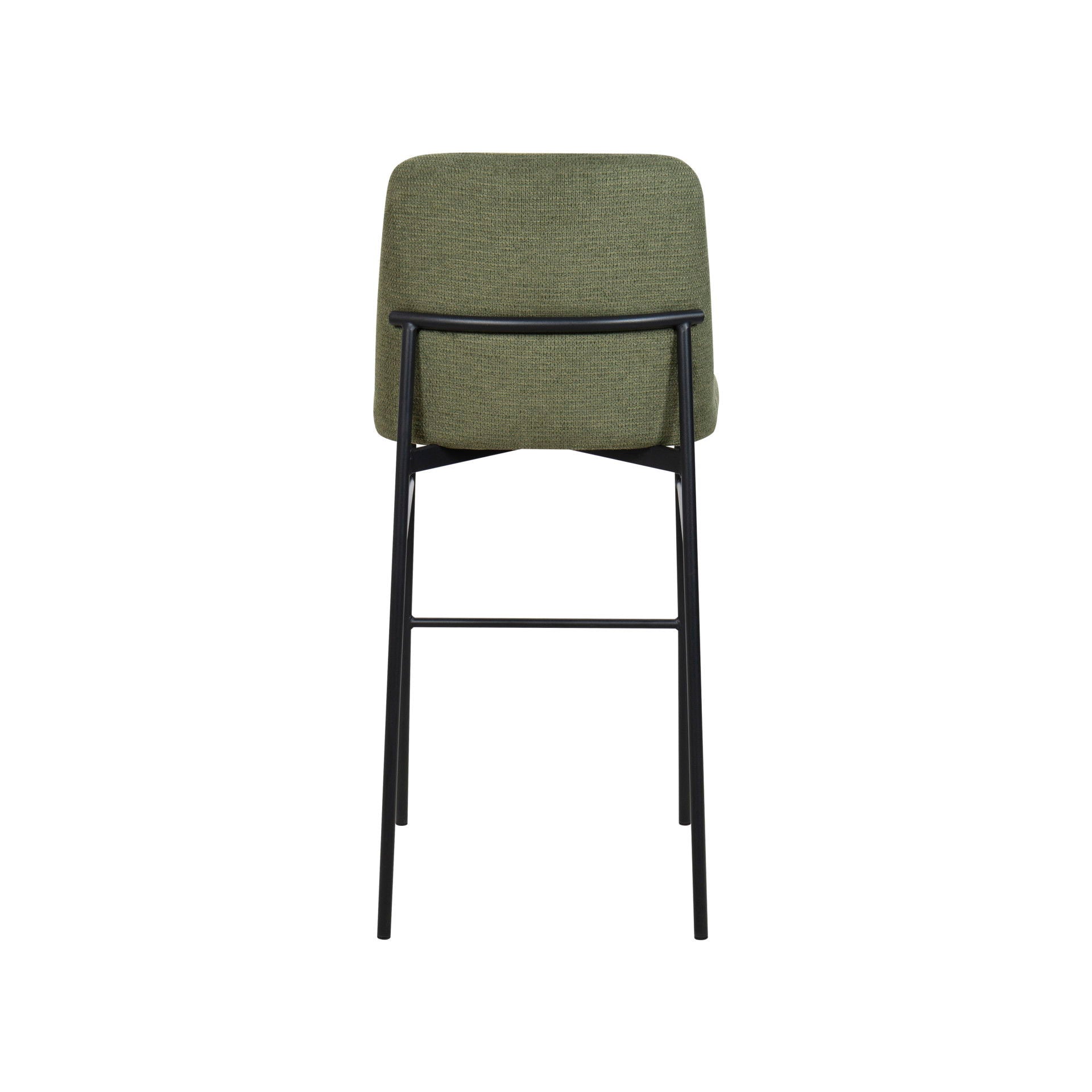 Erik - Bar Chair With Black Metal Frame (Set of 2)