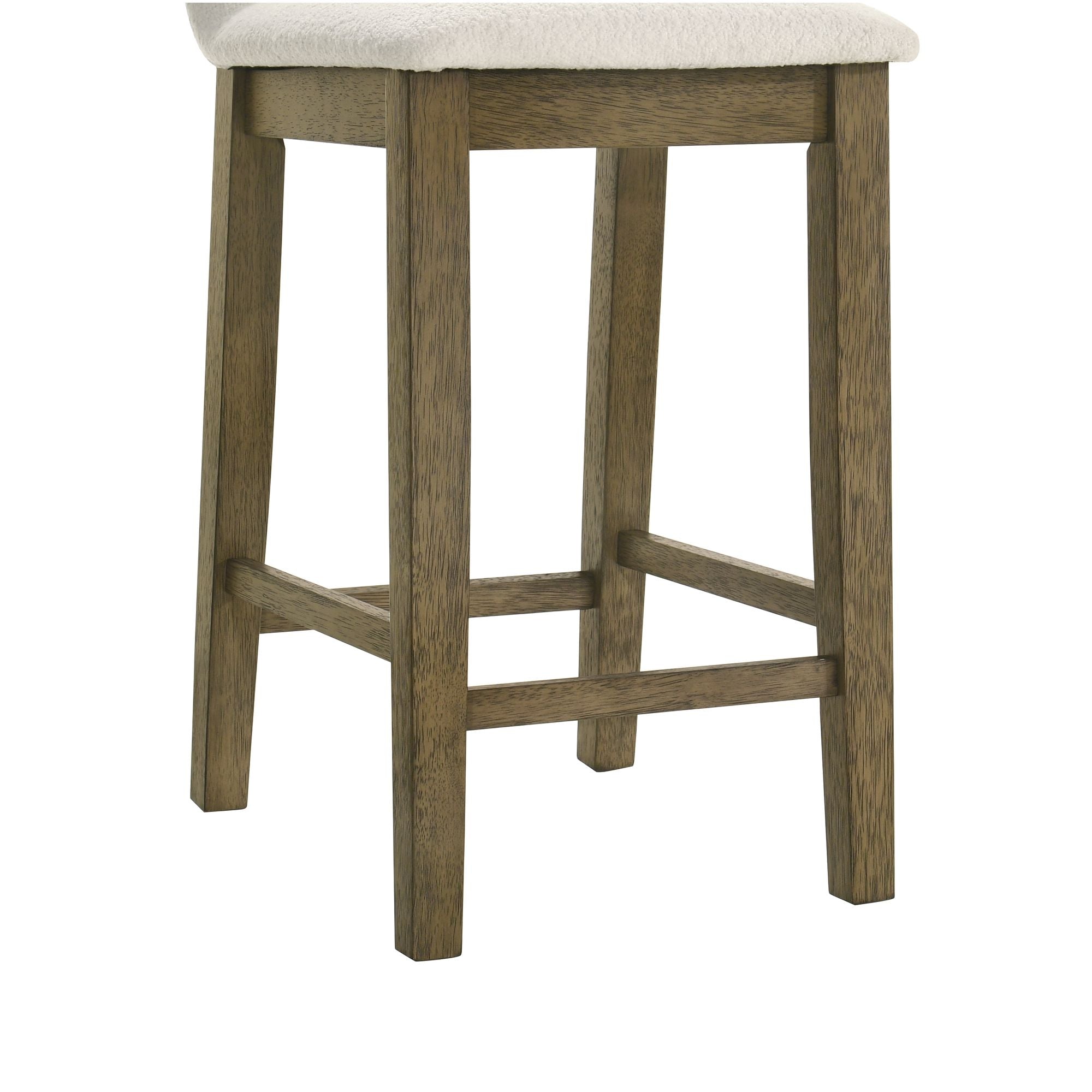 Annikah - Modern Transitional Wood Counter Height Kitchen Bar Stool