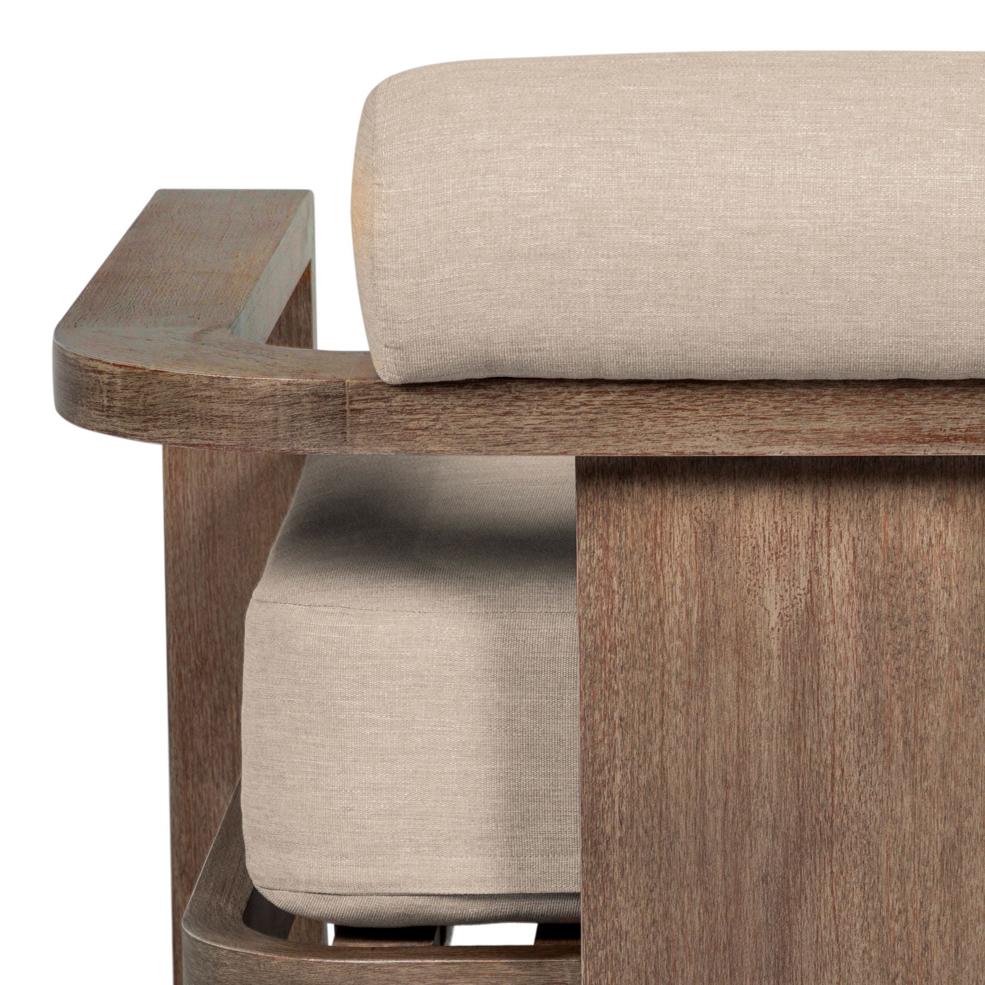 Relic - Outdoor Patio Chair - Weathered Eucalyptus / Taupe