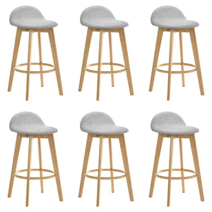 Vera - Upholstered Wood Counter Height Barstool
