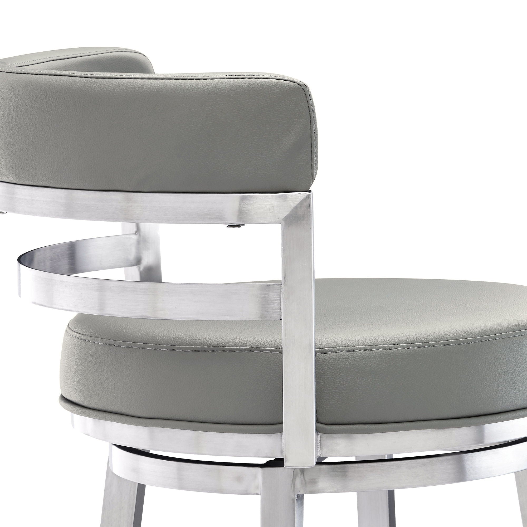 Madrid - Swivel Stainless Steel Bar Stool