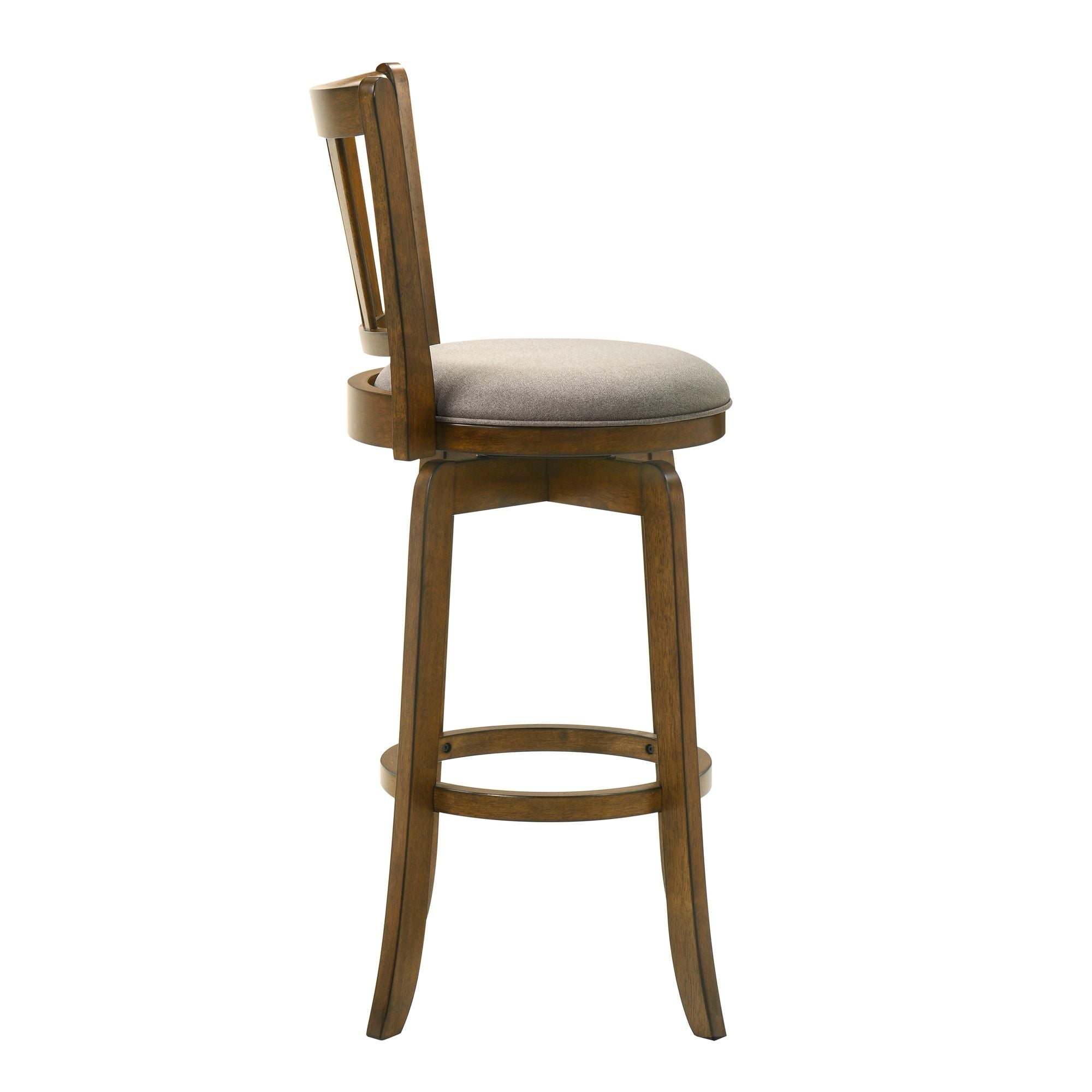 Wren - Modern Farmhouse Swivel Wood Bar Height Kitchen Bar Stool