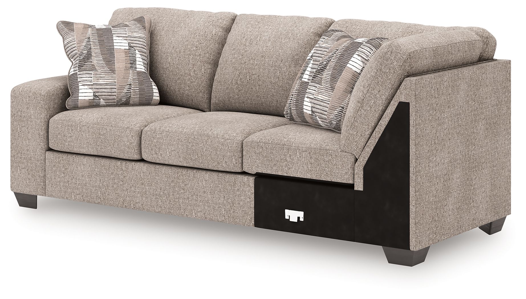 Newellen - LAF Sofa With Corner Wedge - Beige