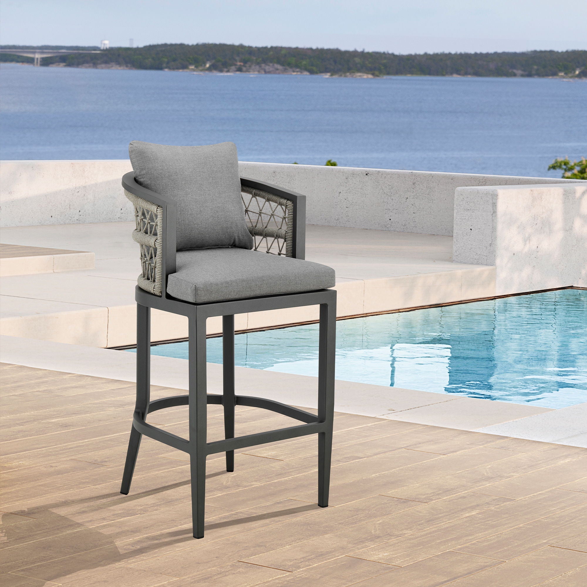Zella - Outdoor Patio Bar Stool Set