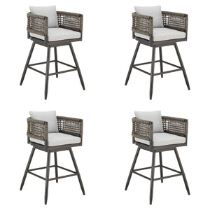 Alegria - Outdoor Patio Swivel Bar Stool Set