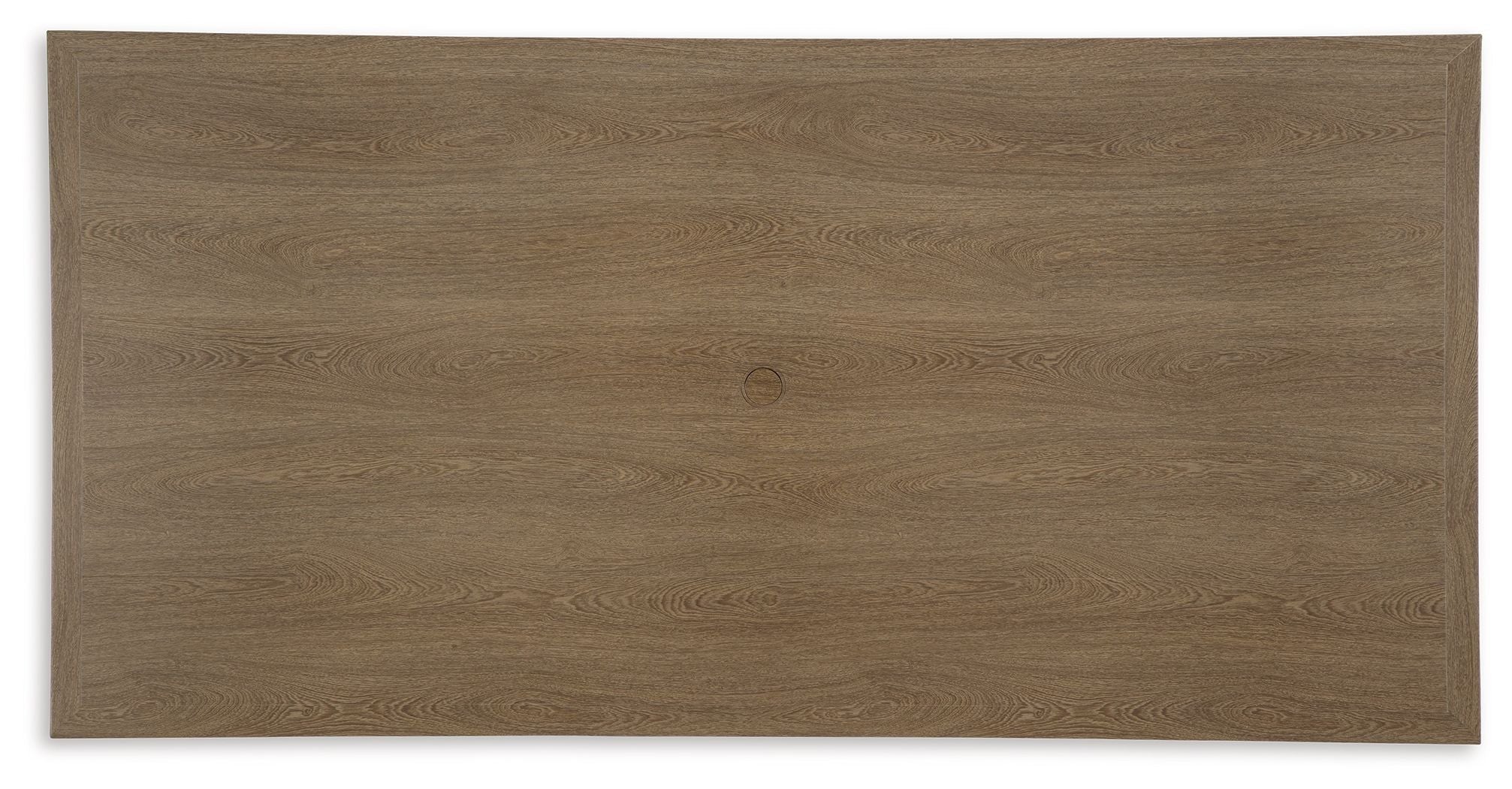 Serene Bay - Rectangular Dining Table With Umbrella Option - Dark Brown