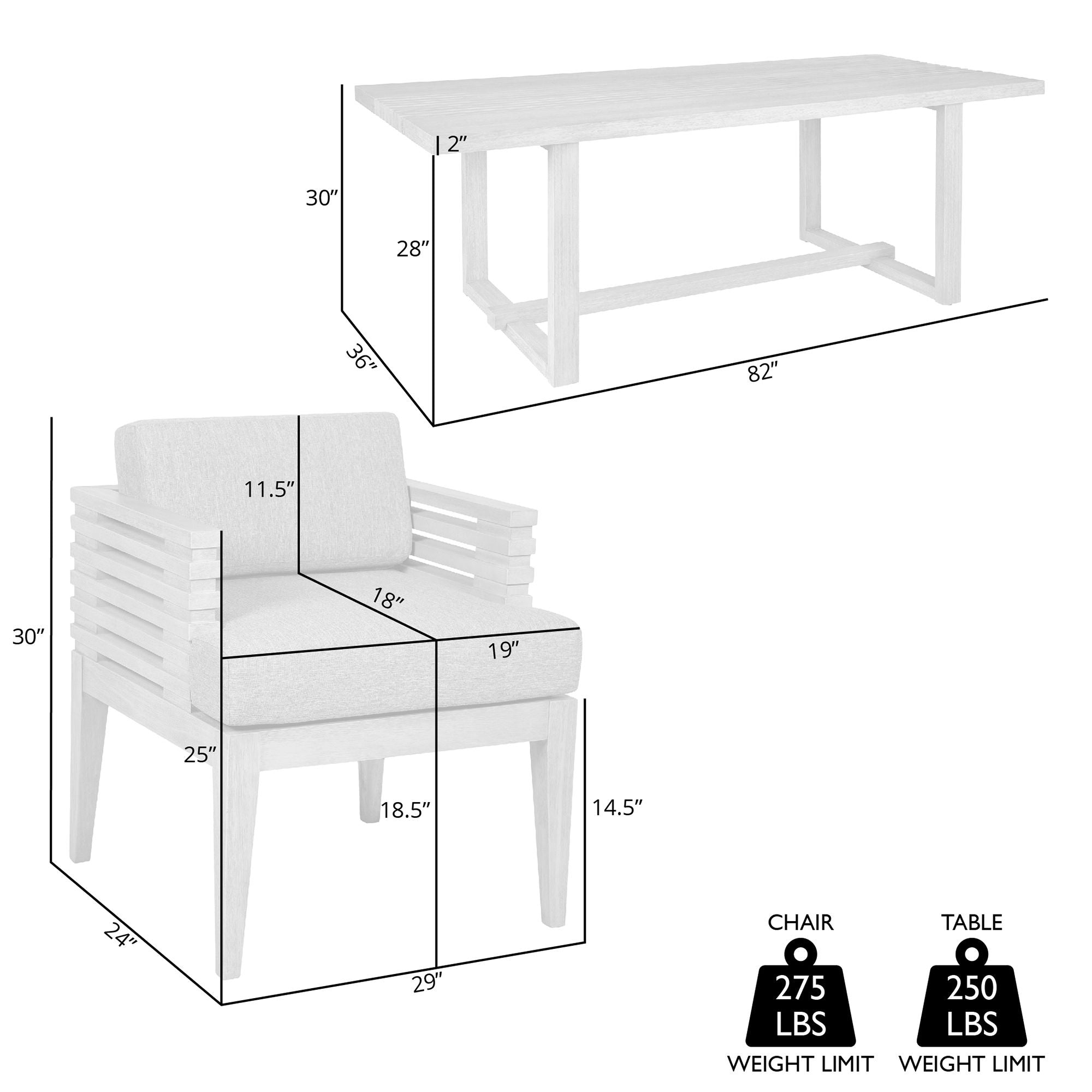 Vivid - Outdoor Patio Dining Set