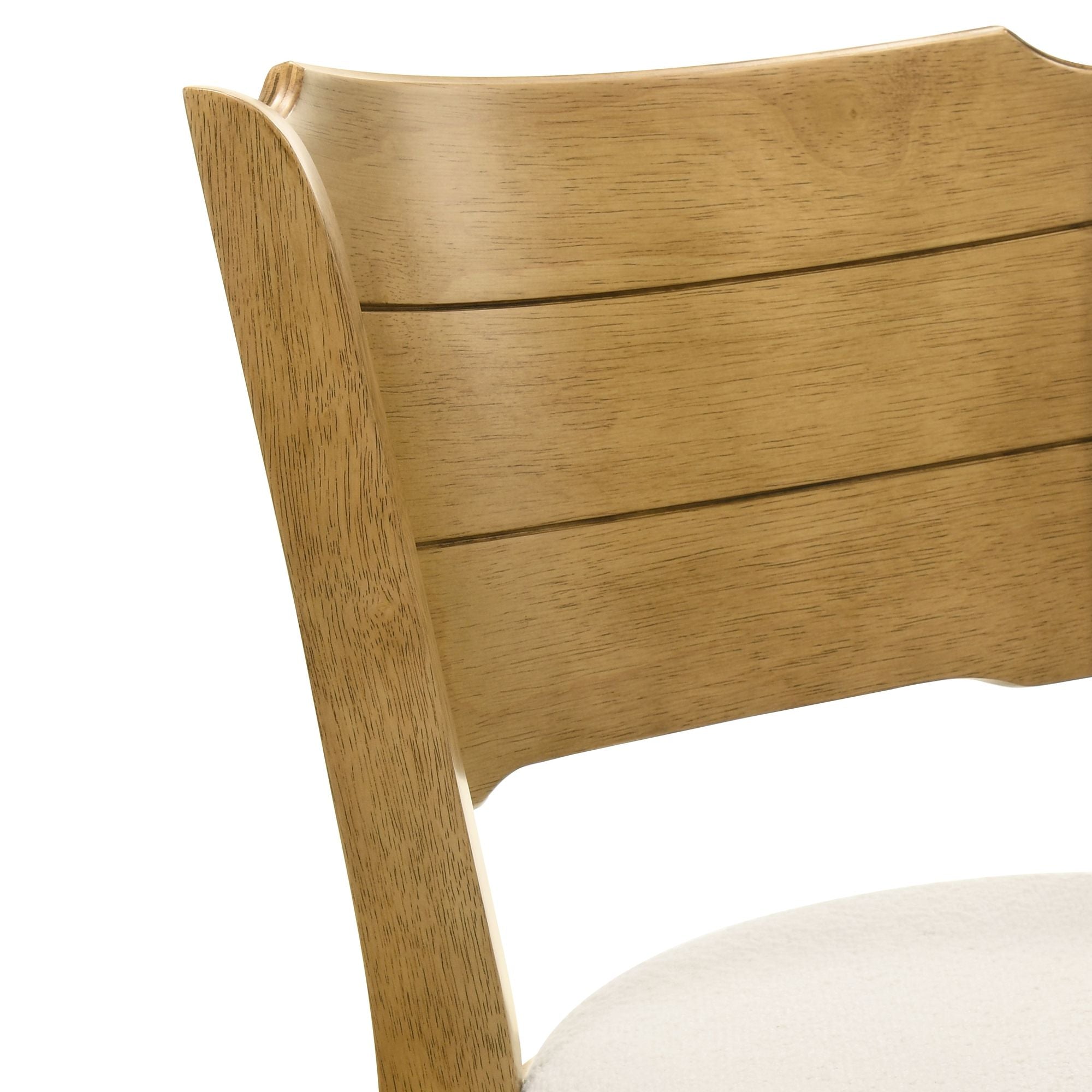 Winsley - Coastal Modern Swivel Wood Bar Height Kitchen Bar Stool