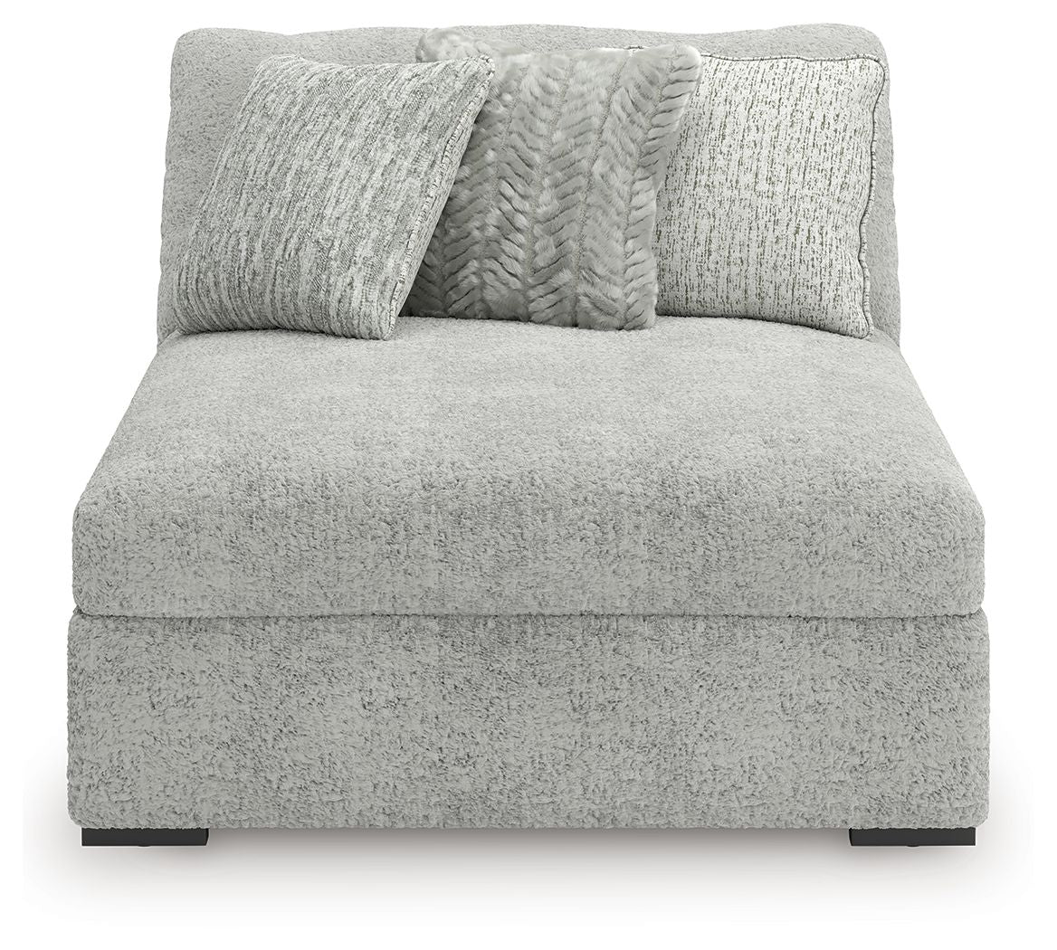 Cuddle Plush - Oversized Armless Chaise - Arctic