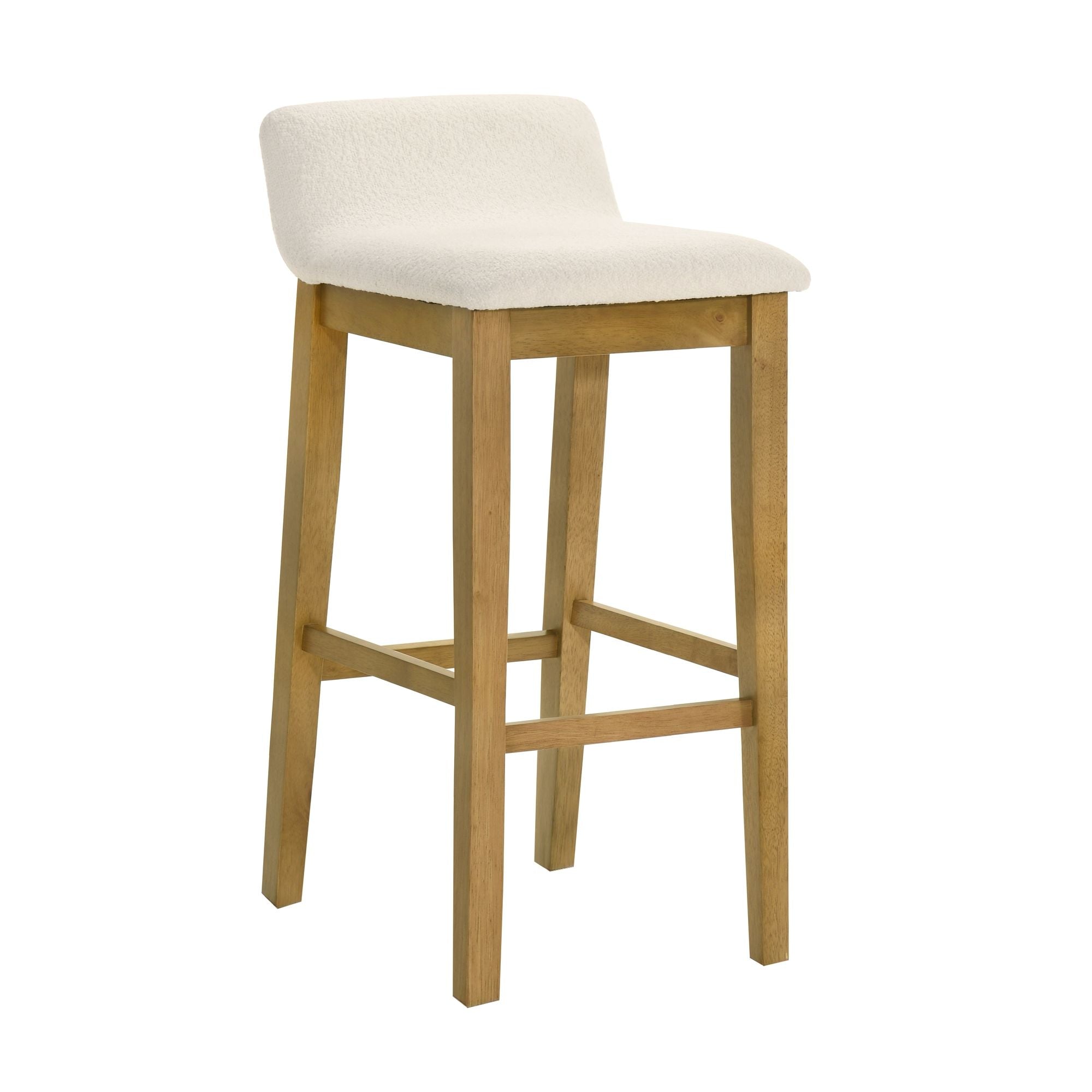 Annikah - Modern Transitional Wood Bar Height Kitchen Bar Stool