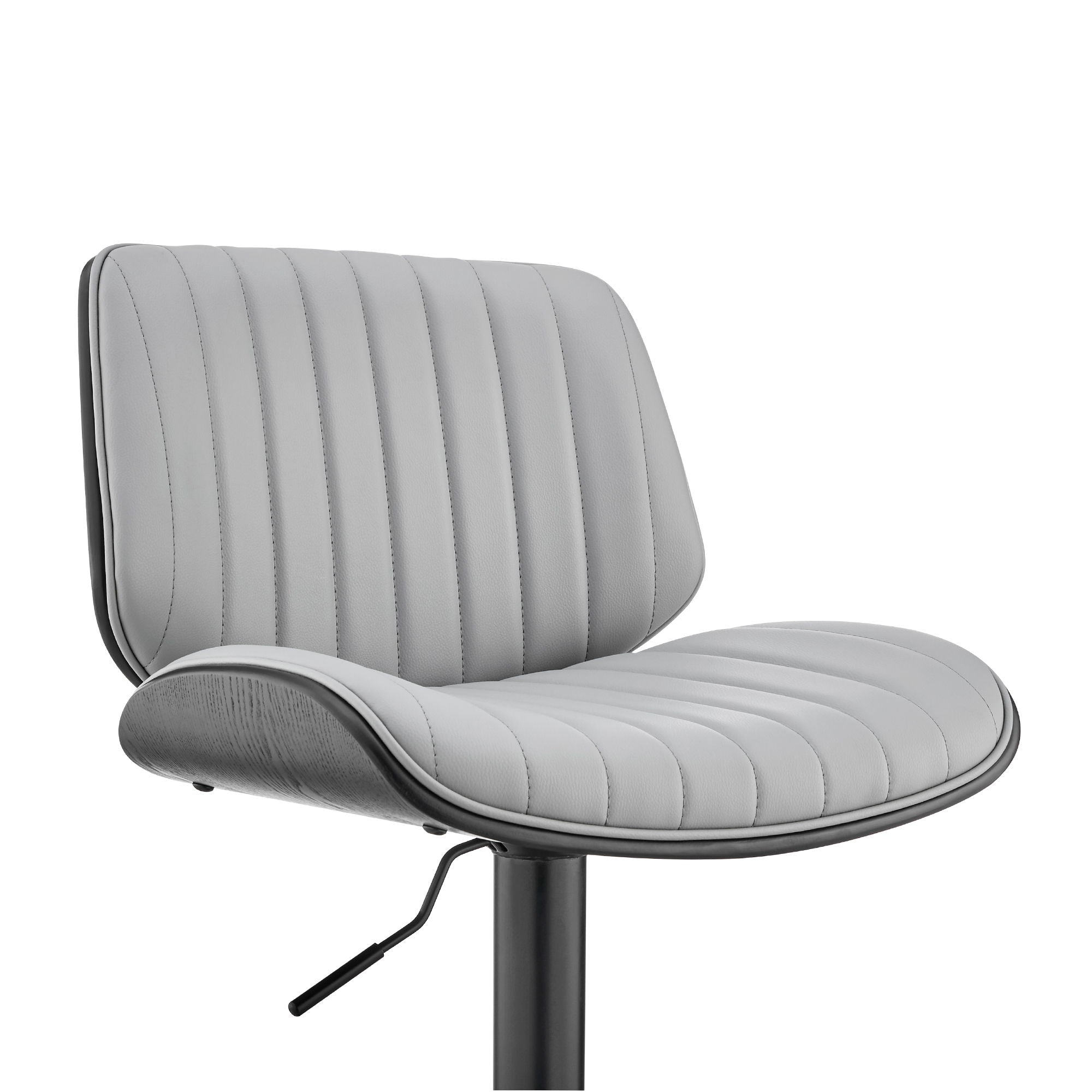 Brock - Adjustable Bar Stool With Black Base