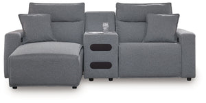 ModMax II - Salt And Pepper - Reclining Sectional