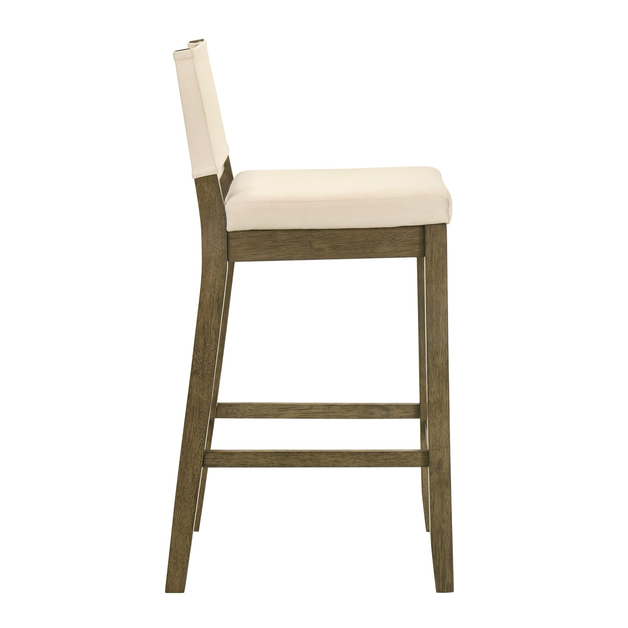 Yaneli - Contemporary Natural Wood Bar Height Kitchen Bar Stool