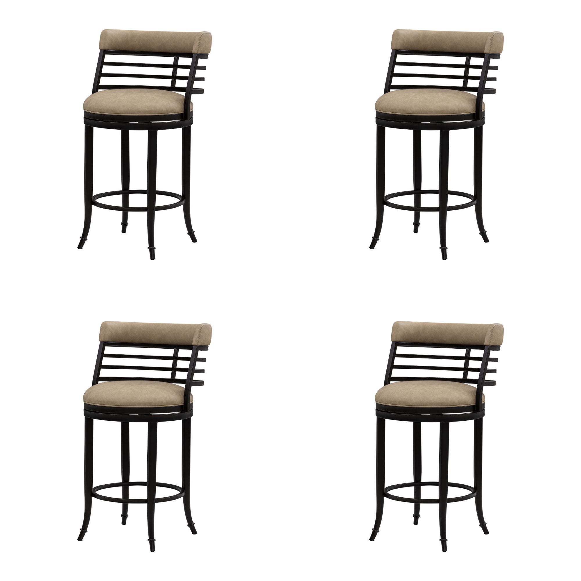Telia - Upholstered Swivel Counter Height Barstool