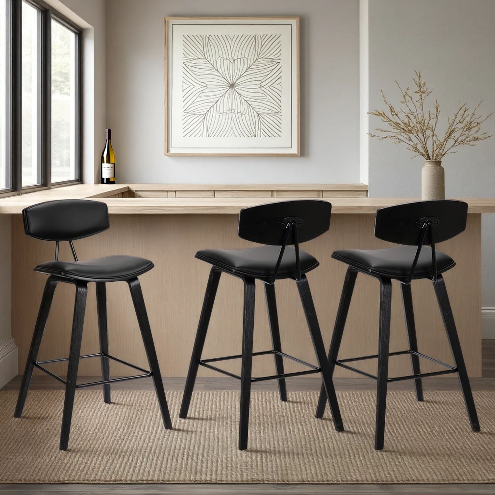 Fox - Mid-Century Modern Bar Stool