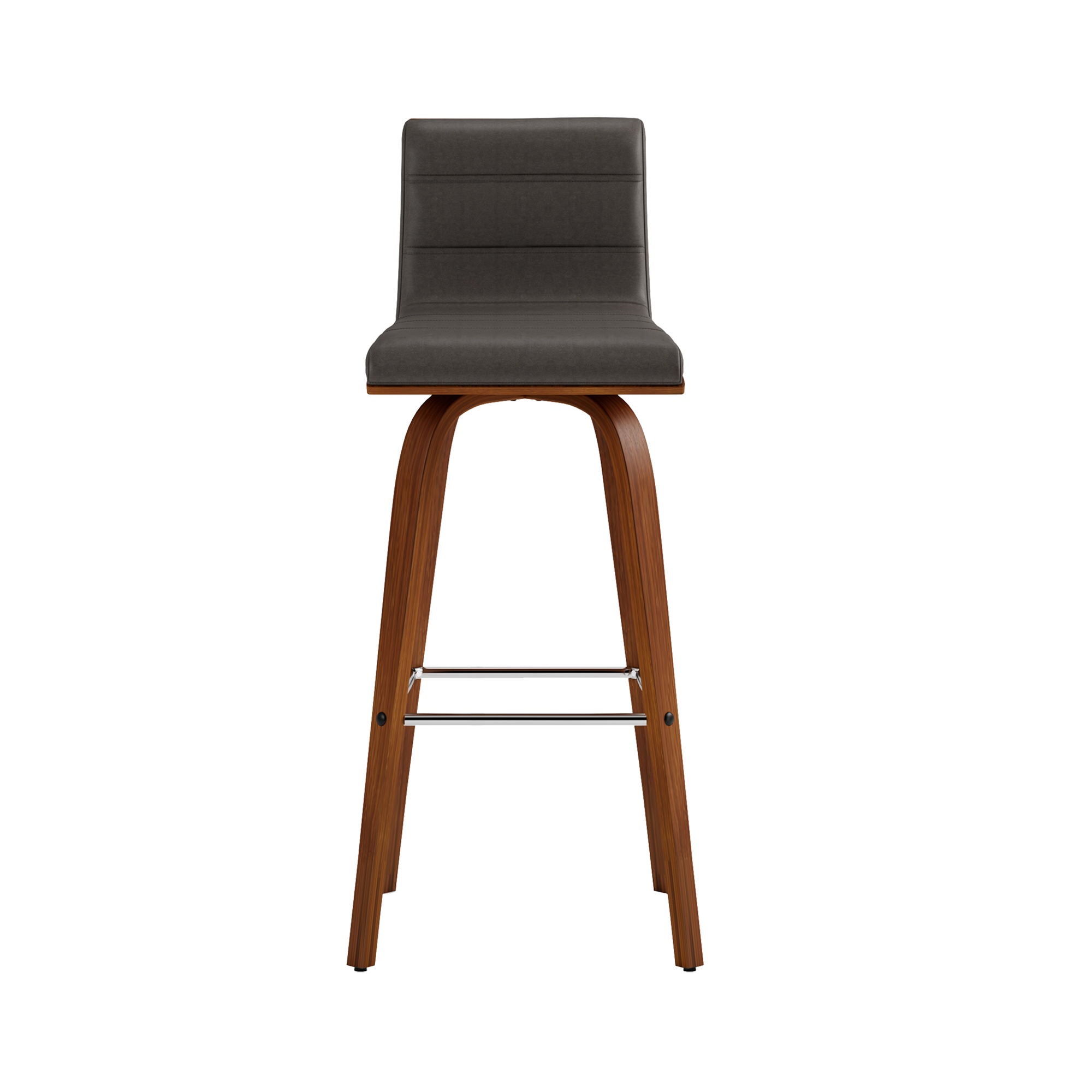 Vienna - 30" Swivel Bar Stool - Walnut Wood