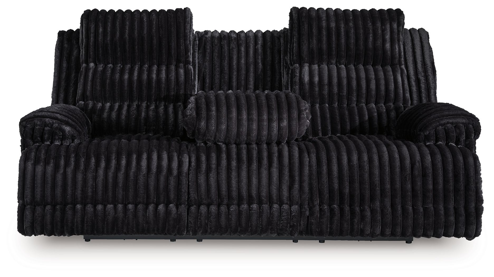 Rhine Falls - Reclining Power Sofa With Drop Down Table - Onyx