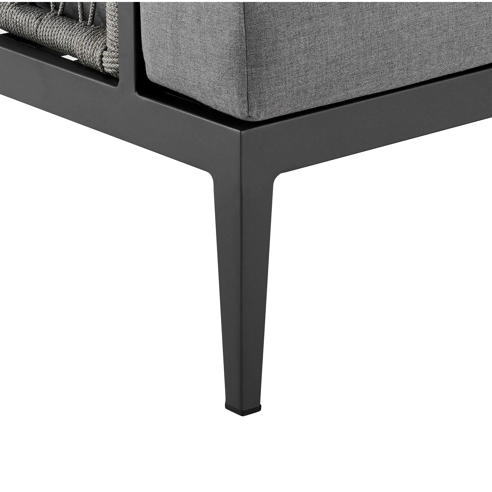 Zella - Outdoor Patio Sofa - Light Gray / Earl Gray