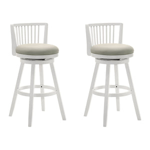 Harper - 30" Amber Glow Bar Height Rubberwood Swivel Barstool
