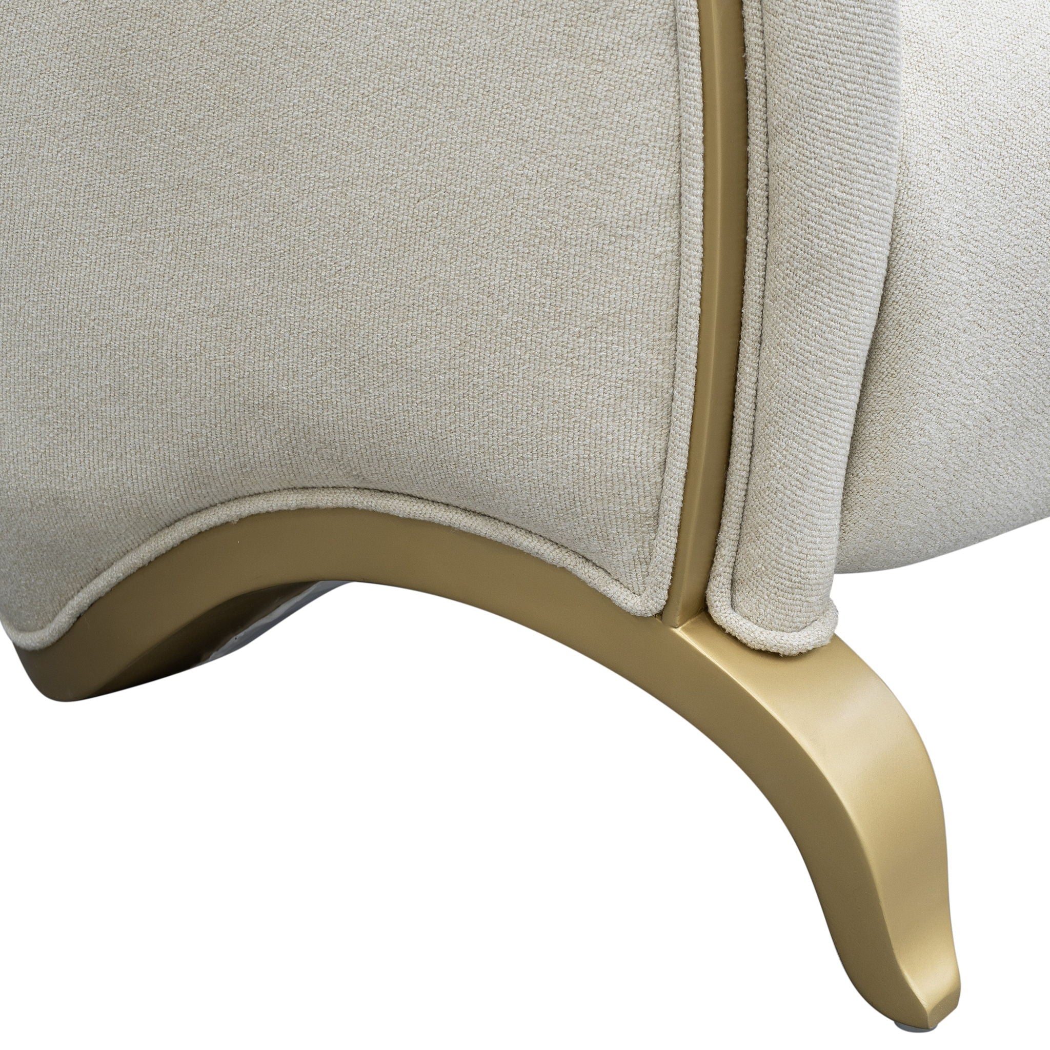 Scotts Square - Loveseat - Cornsilk / Light Champagne