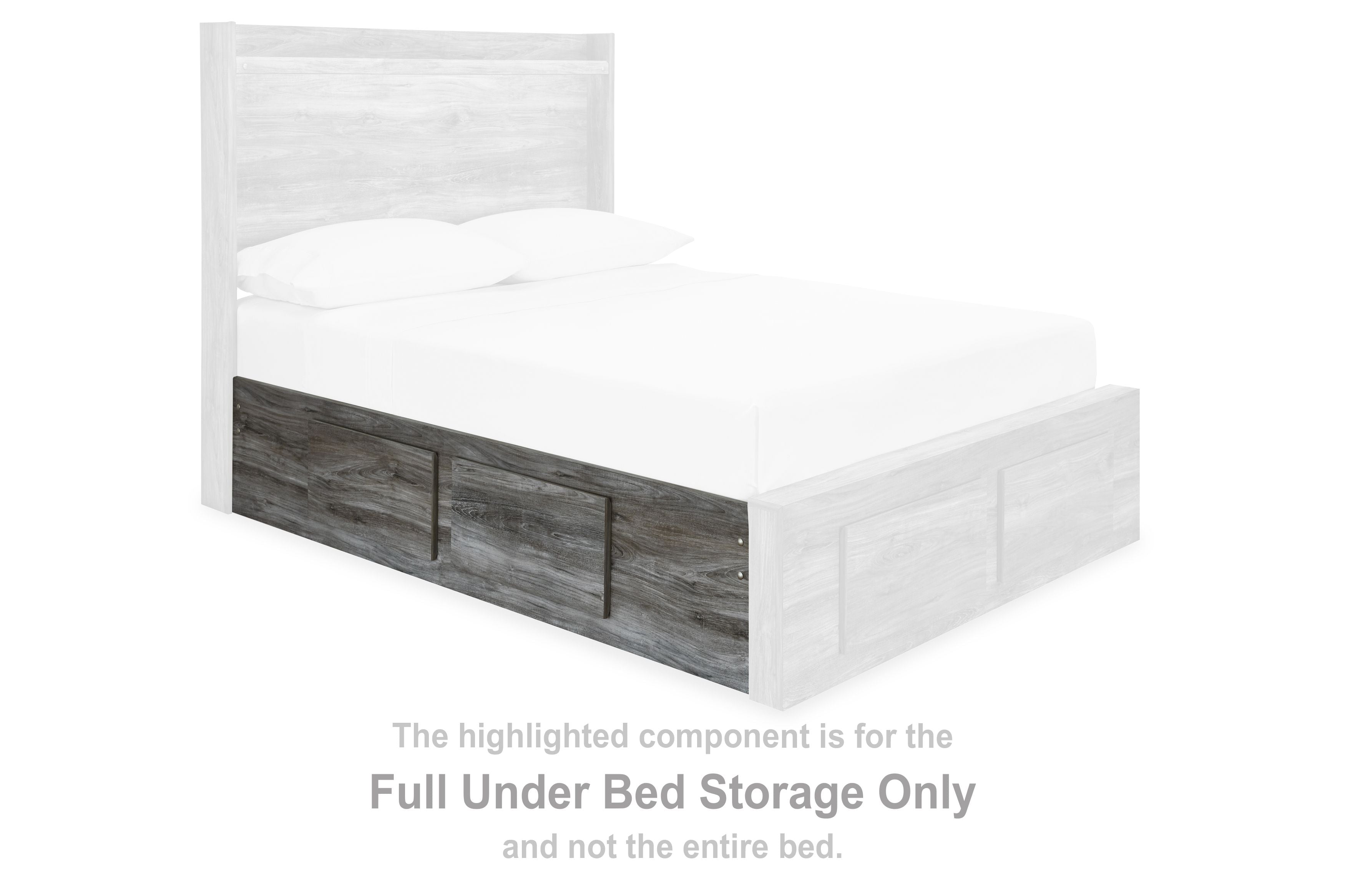 Baystorm - Full Under Bed Storage - Gray