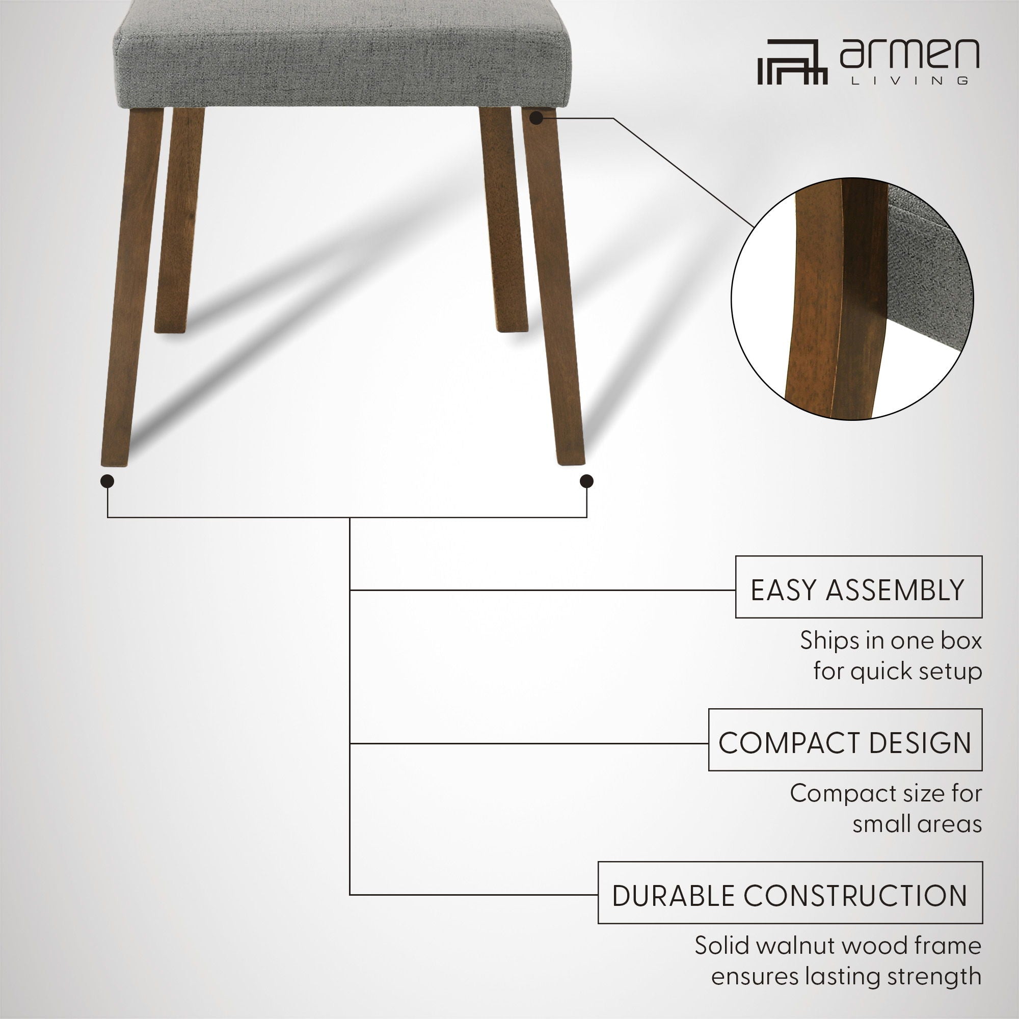 Channell - Dining Chair With Walnut Frame
