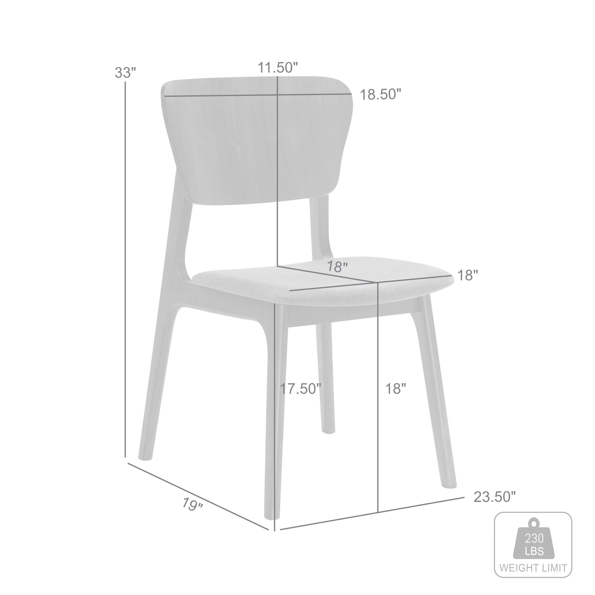 Kalia - Dining Chair With Walnut Frame