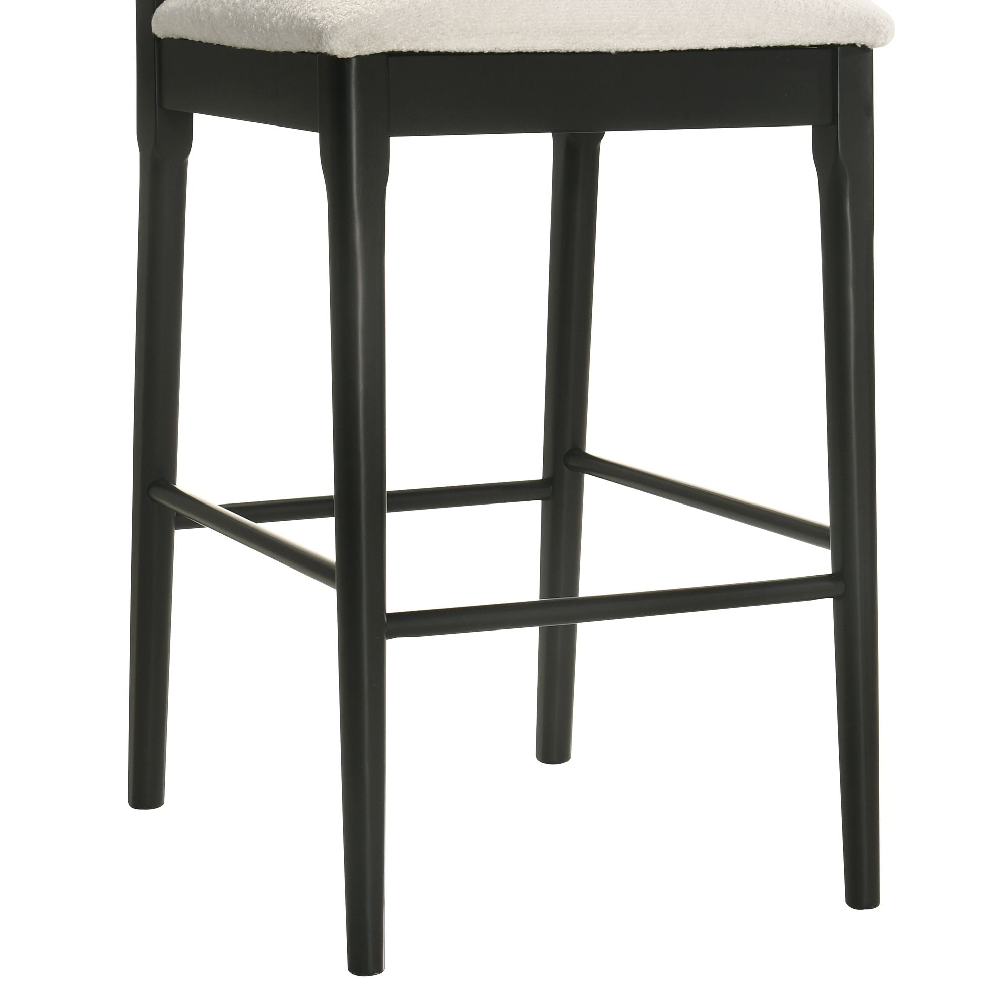 Tobias - Coastal Modern Wood Bar Height Kitchen Bar Stool