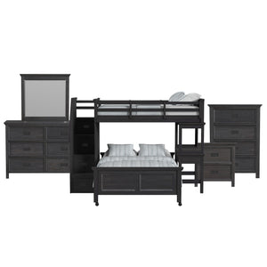 Hampton Kids - Loft With Staircase And Desk With Speaker Bedroom Set
