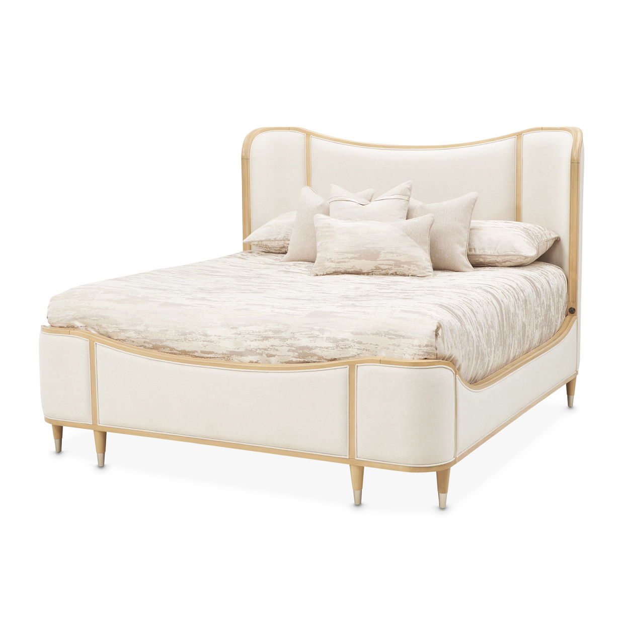 Camellia Field - Upholstered Panel Bed
