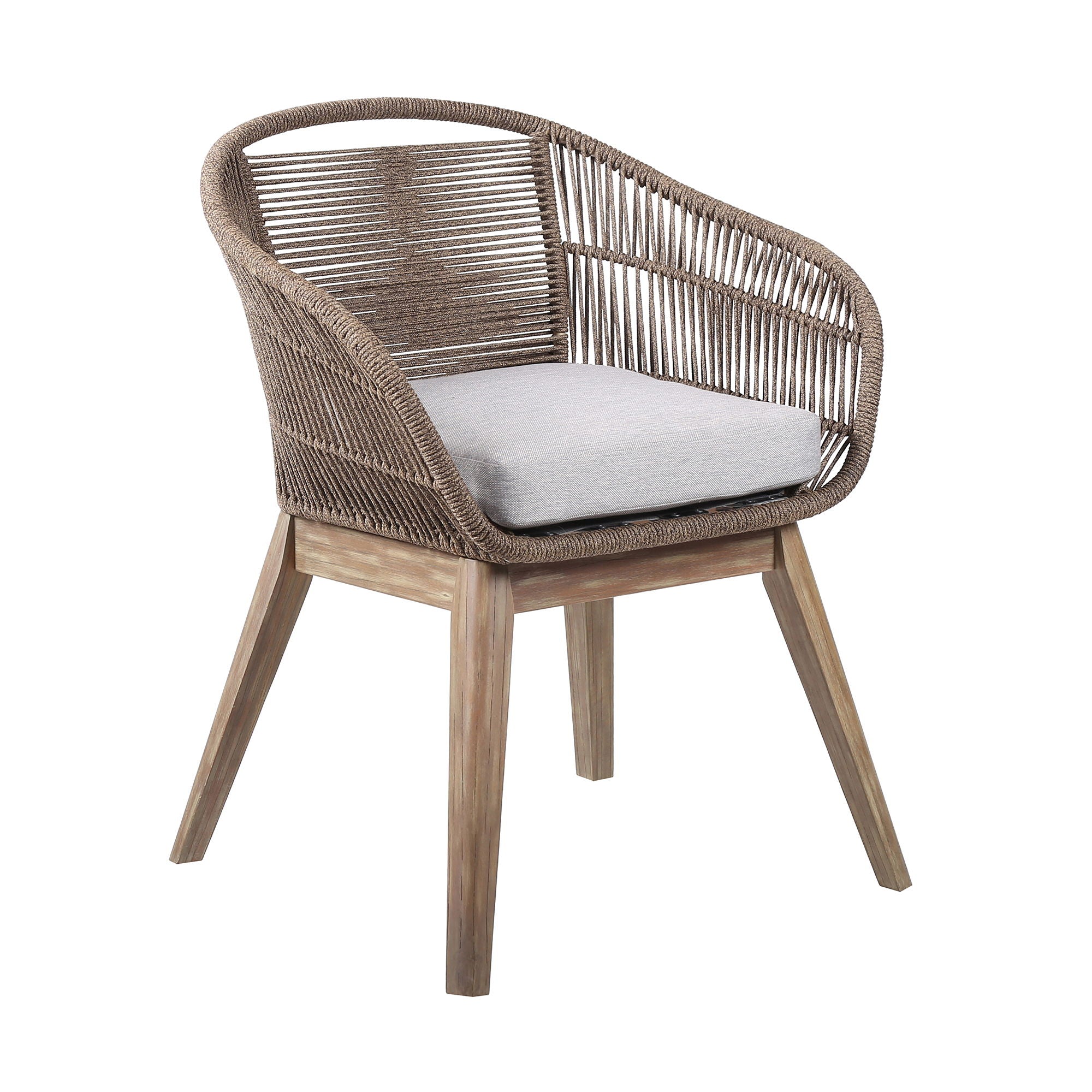 Oasis Tutti Frutti - 5 Piece Outdoor Patio Round Dining Set - Eucalyptus / Truffle