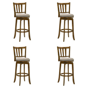 Wren - Modern Farmhouse Swivel Wood Bar Height Kitchen Bar Stool