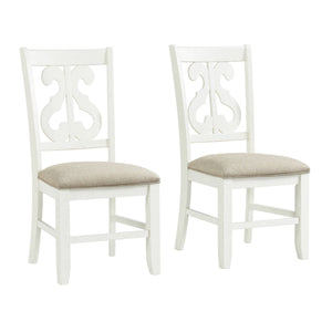 Stone - Wooden Swirl Back Side Chair (Set of 2)