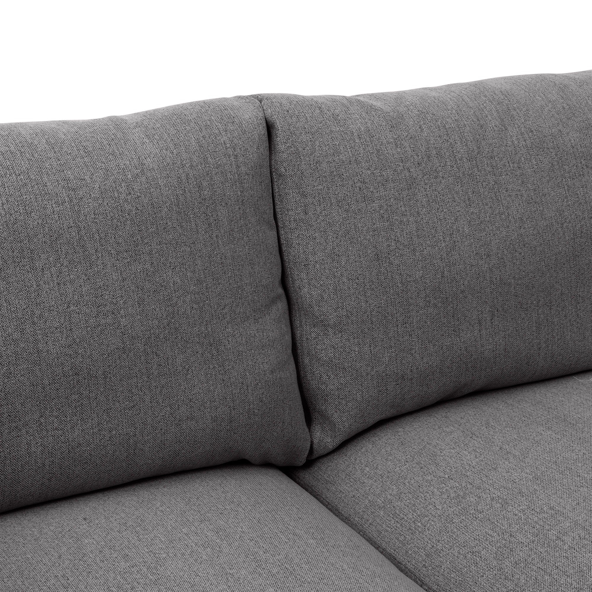 Serenity - Sofa Metal Legs - Gray / Black