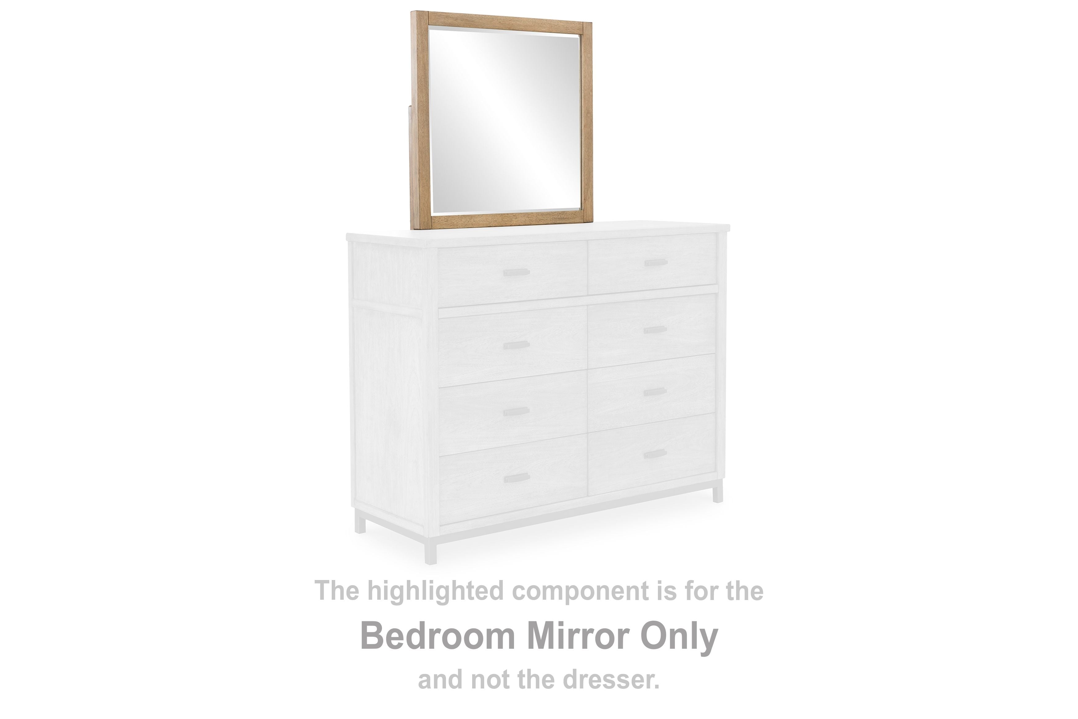 Tomtyn - Bedroom Mirror - Light Brown