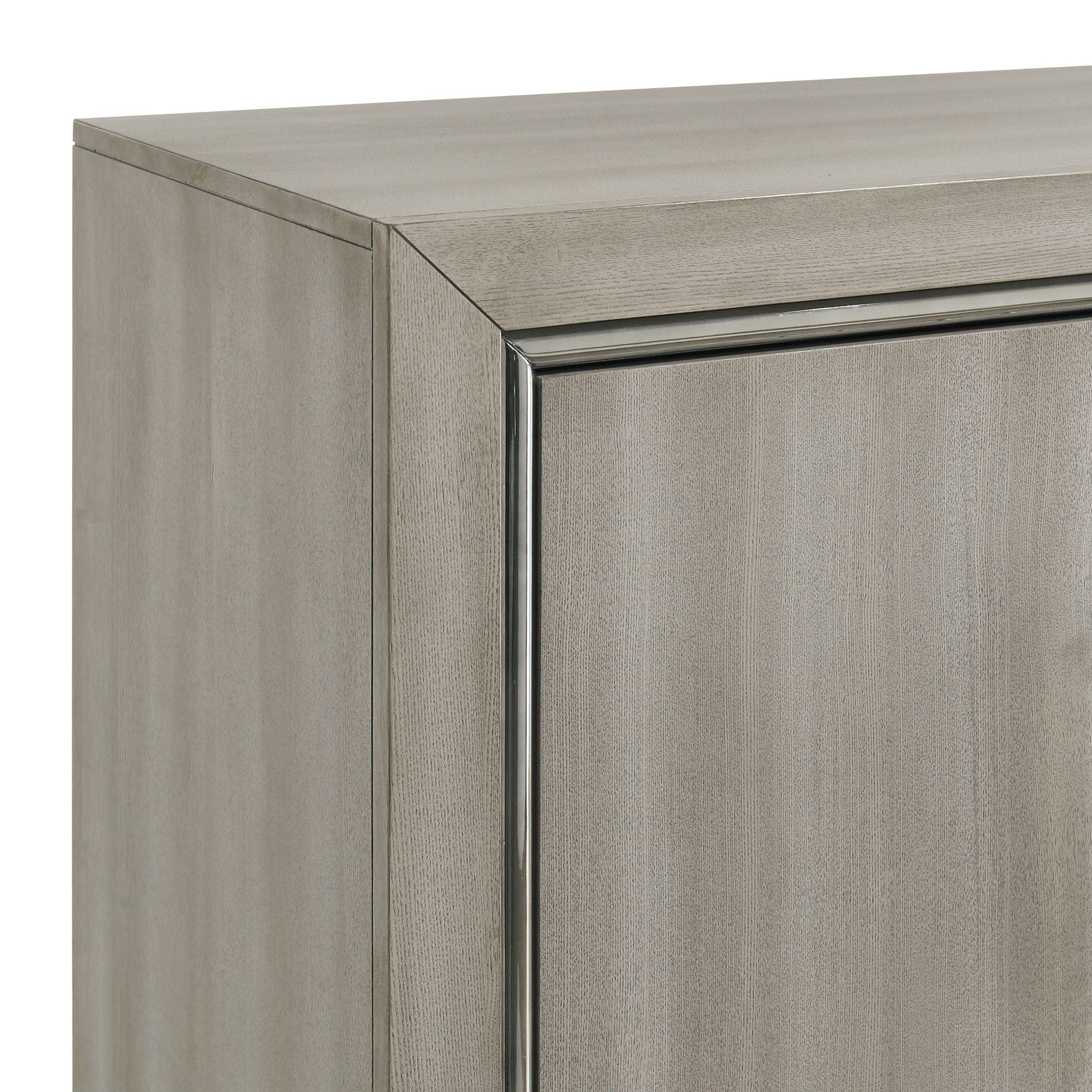 Lennox - Door Chest With Shoe Storage & LED Light - Gray