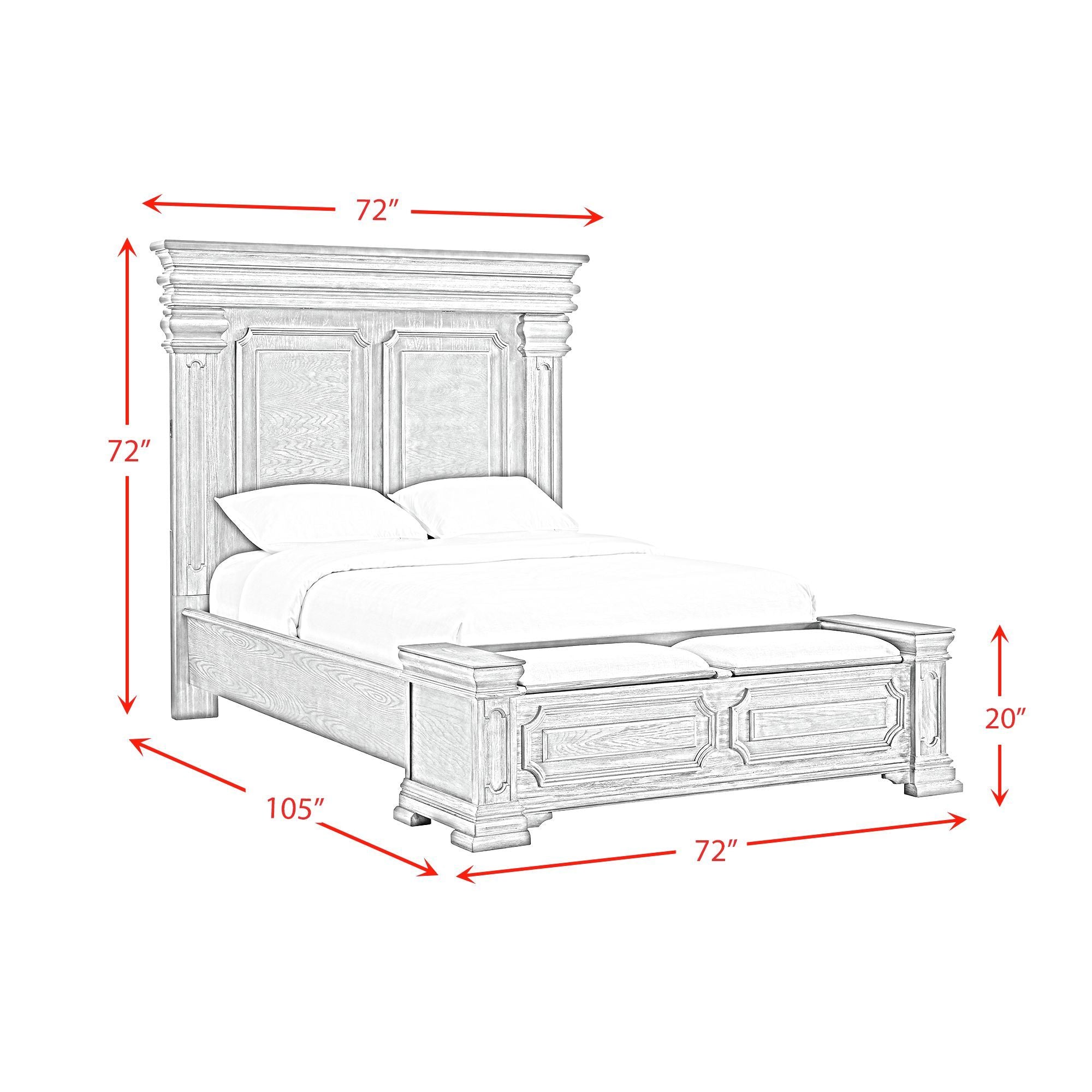 Kings Court - Storage Bed