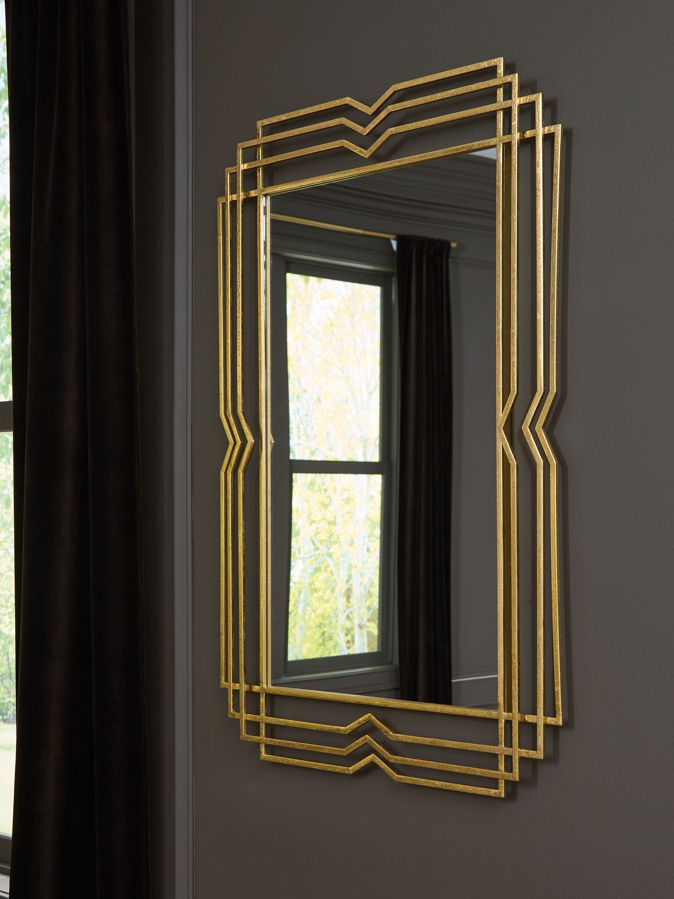 Claybrook - Accent Mirror - Gold Finish