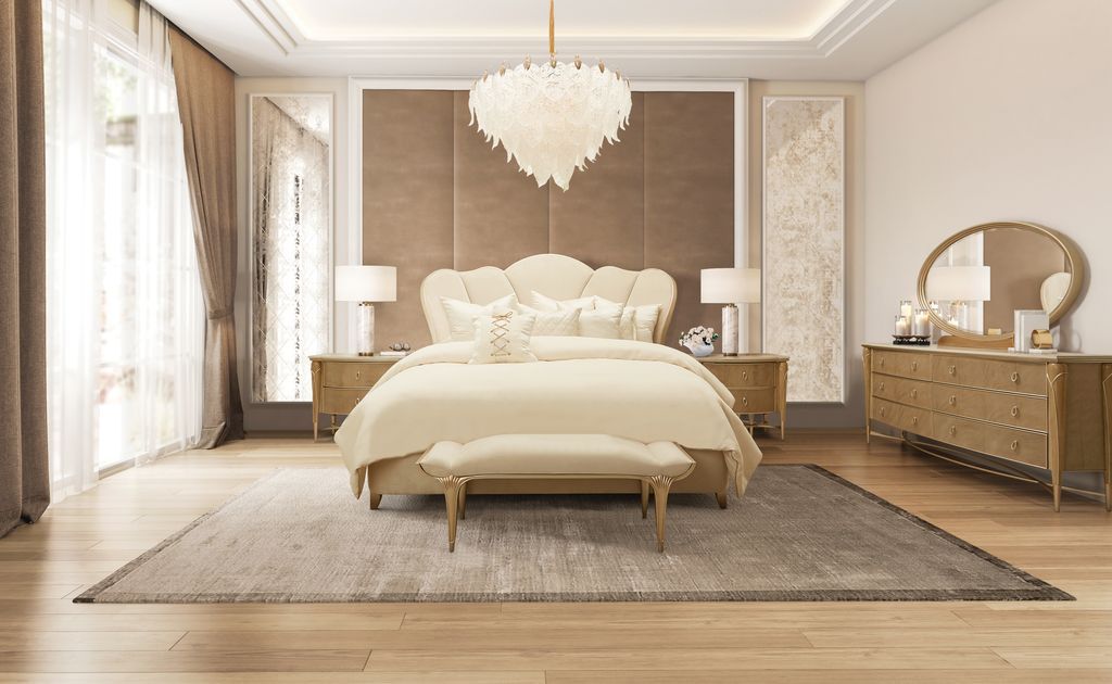 Villa Cherie - Channel Tufted Bed