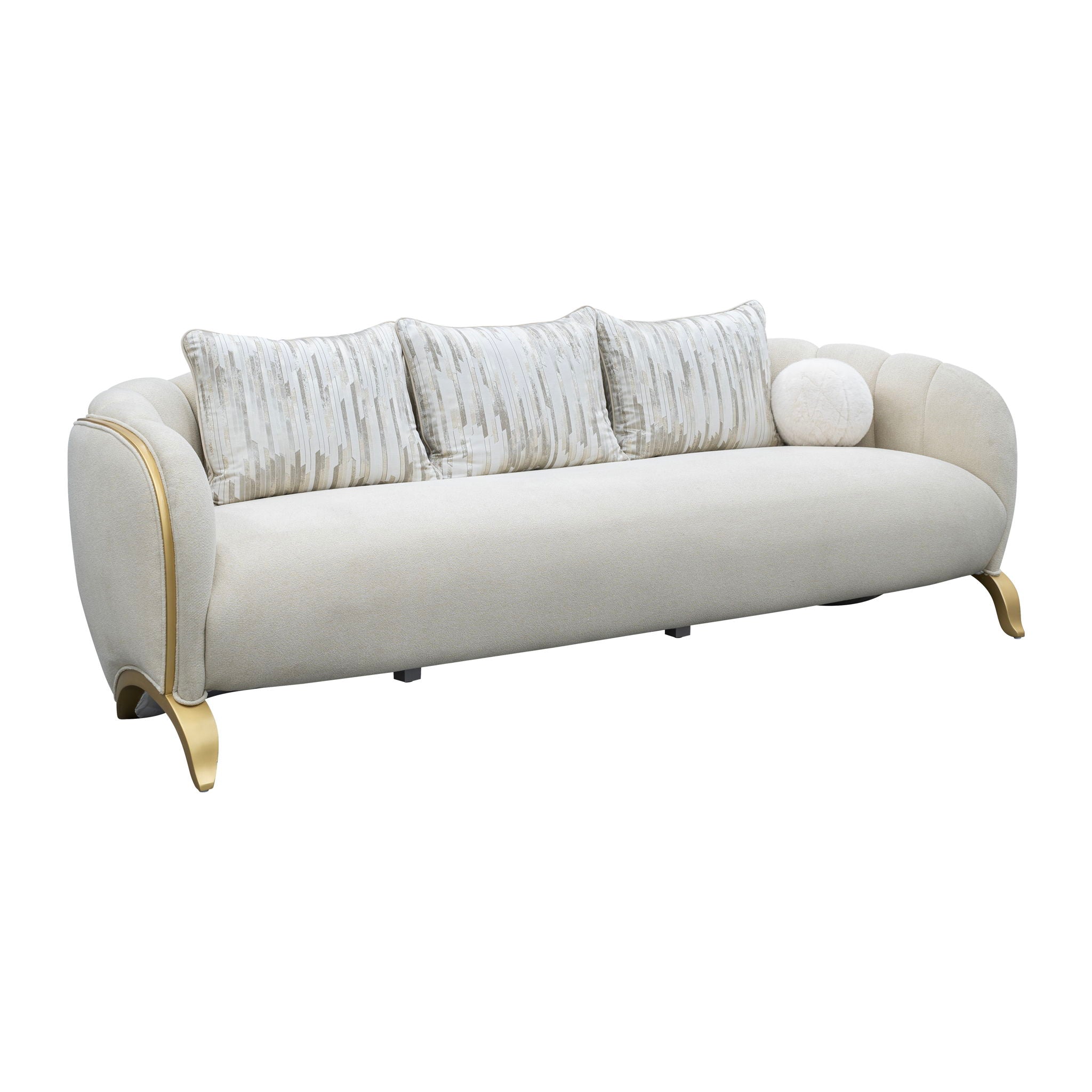 Scotts Square - Sofa - Cornsilk / Light Champagne