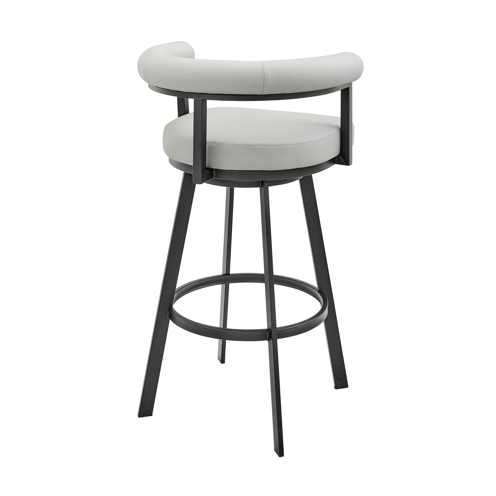 Nolagam - Swivel Bar Stool - Black Metal