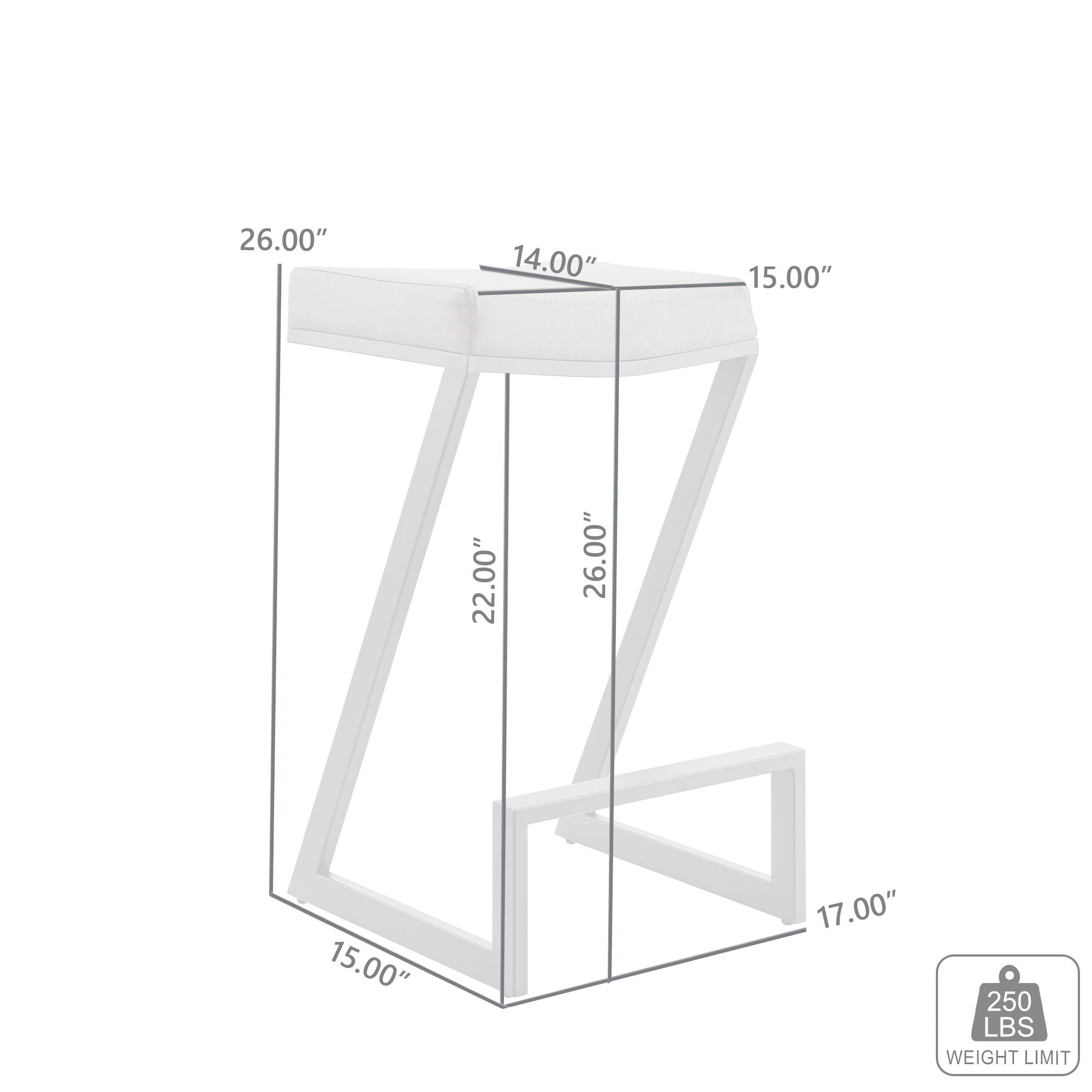 Atlantis - Backless Bar Stool