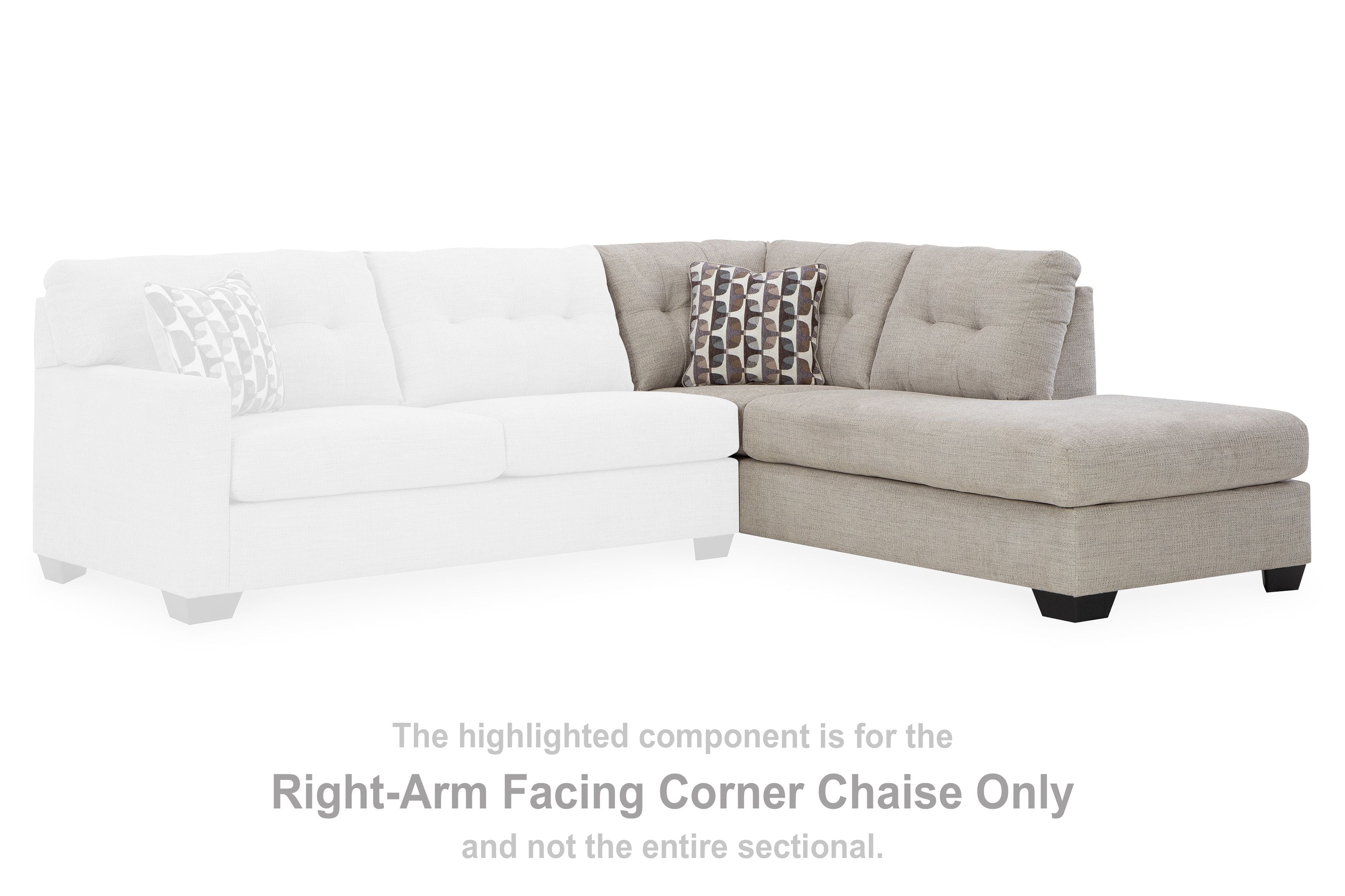 Mahoney - Raf Corner Chaise - Pebble