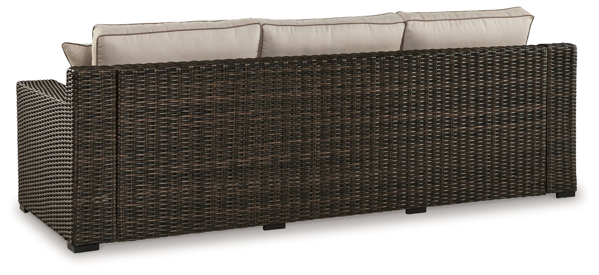 Coastline Bay - Sofa With Cushion - Brown