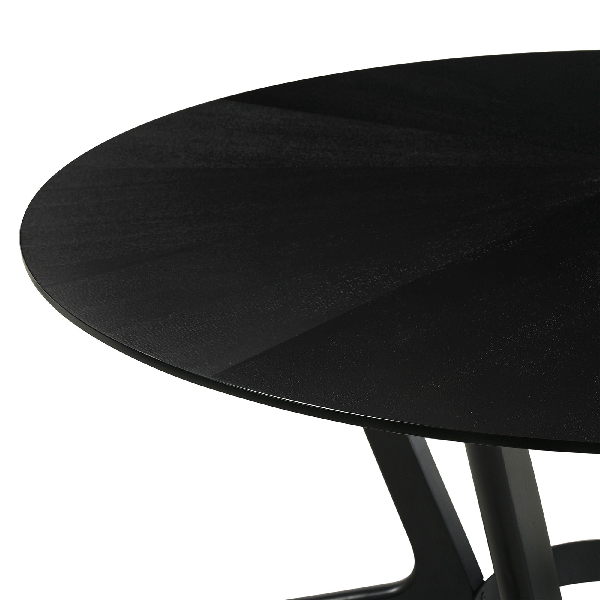Santana - Round Dining Table Set - Black