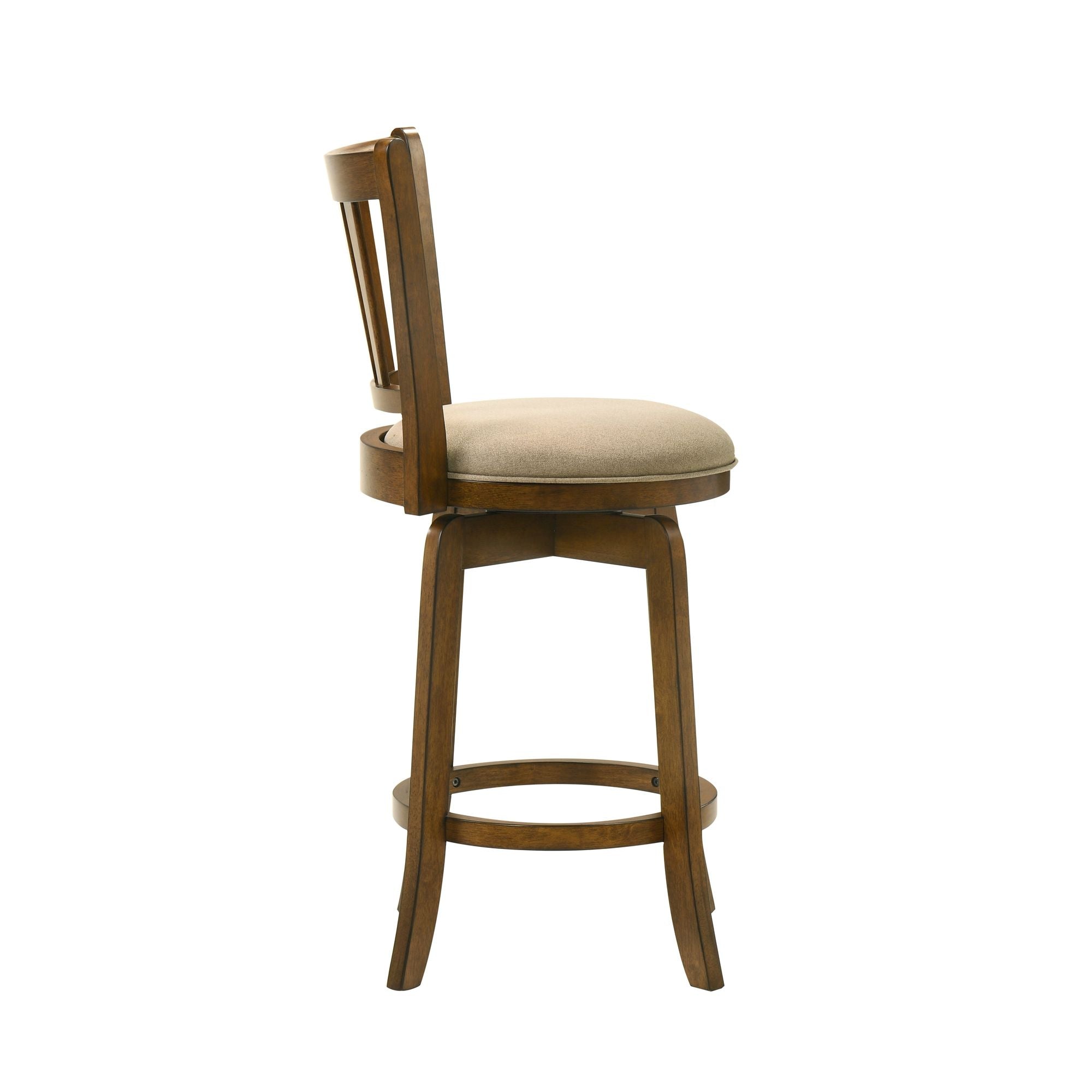 Wren - Modern Farmhouse Swivel Wood Counter Height Kitchen Bar Stool