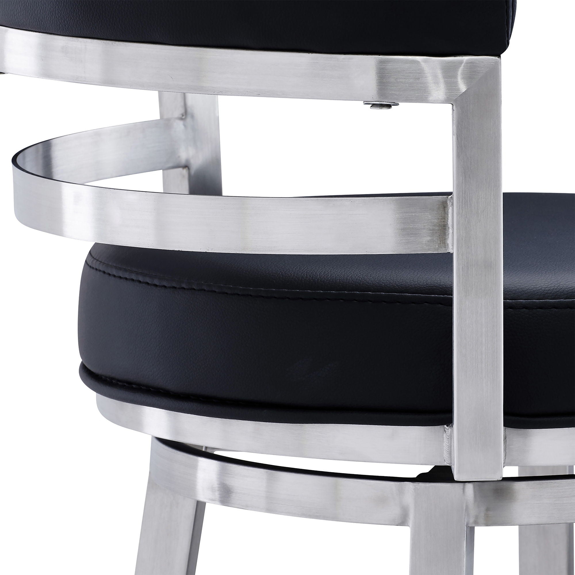 Madrid - Swivel Stainless Steel Bar Stool