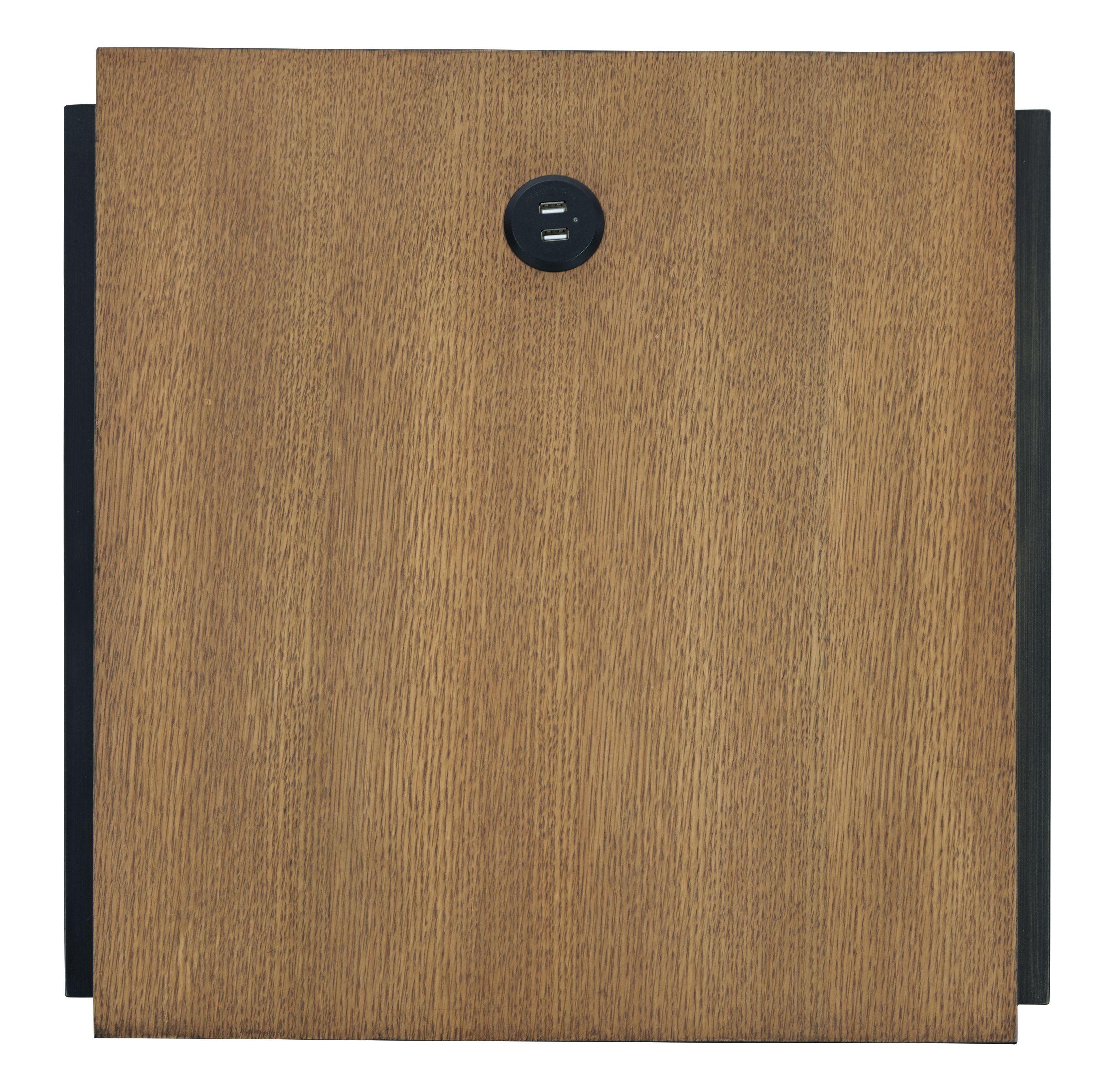 Fridley - Rectangular End Table - Brown / Black